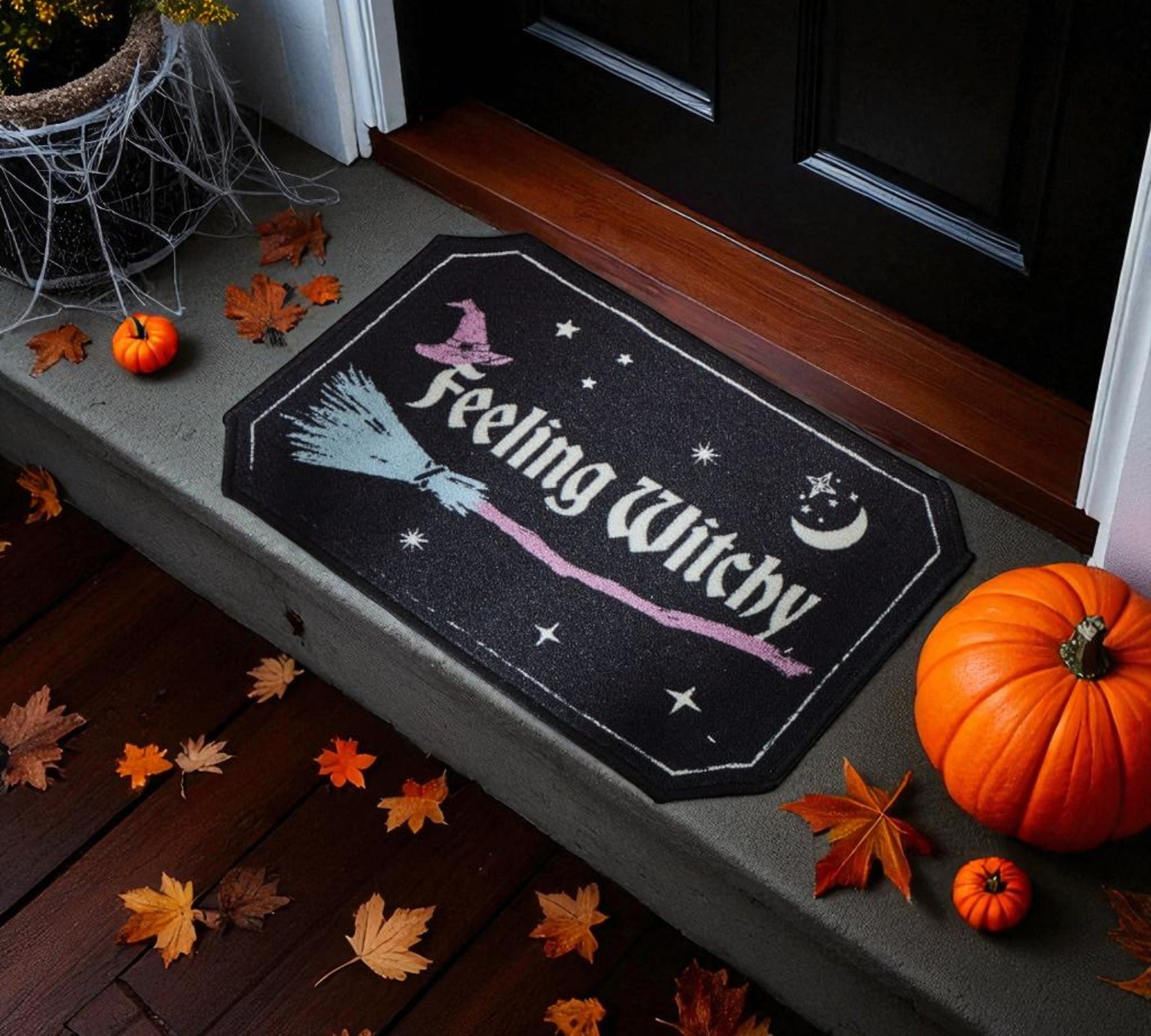 Feeling Witchy Halloween Door Mat