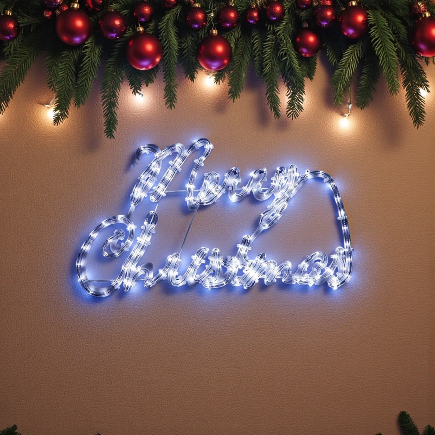 Merry Christmas Light Up Neon Sign