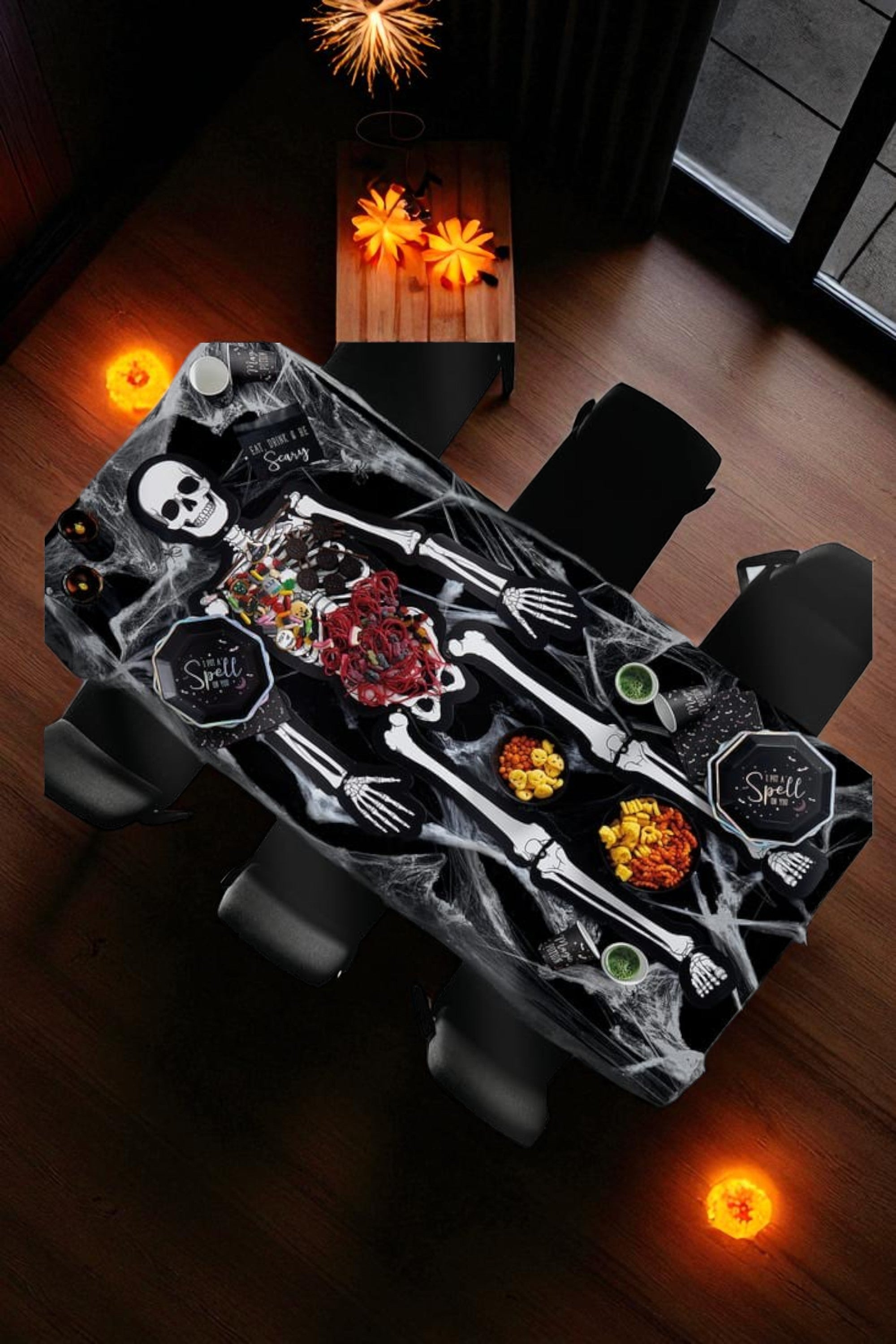 Skeleton Halloween Table Serving Board