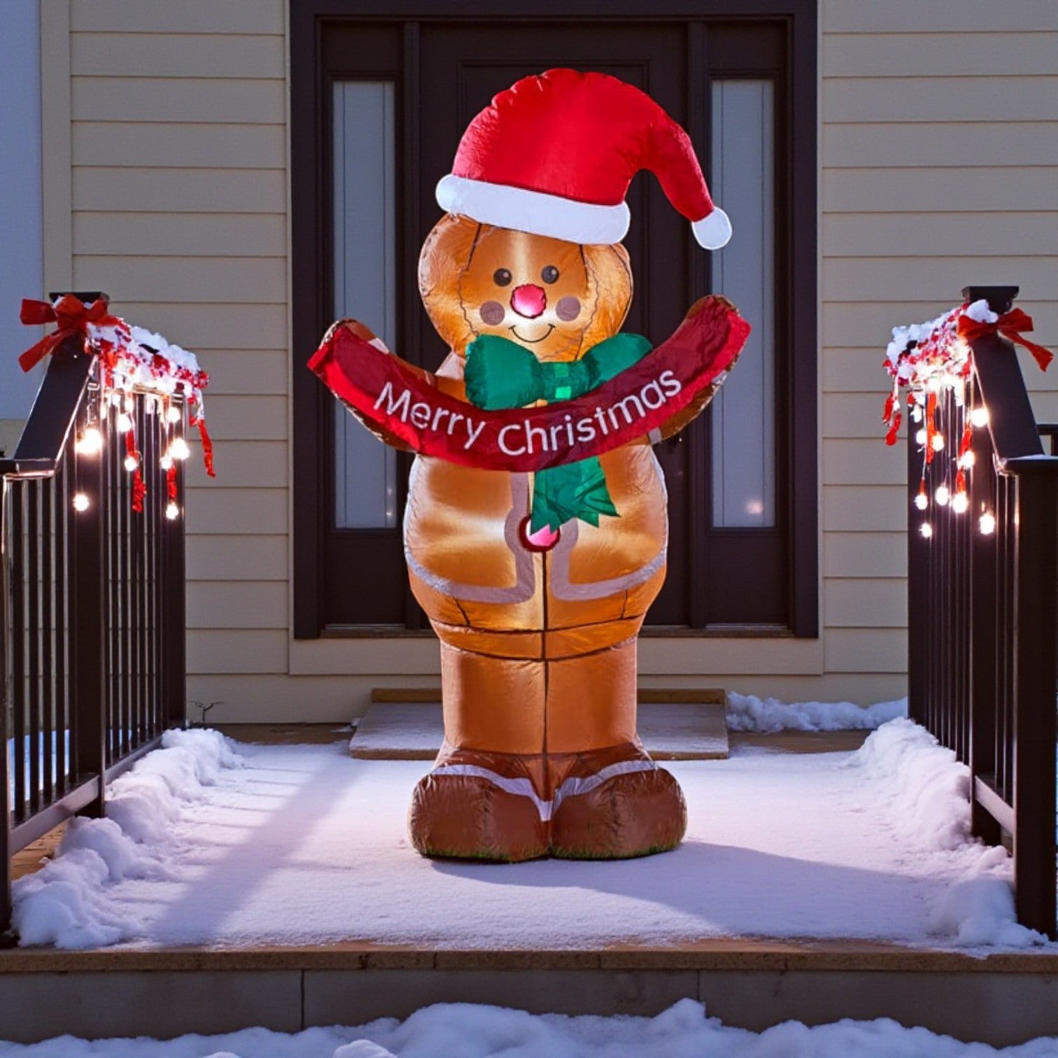 4ft Self Inflatable Gingerbread Man