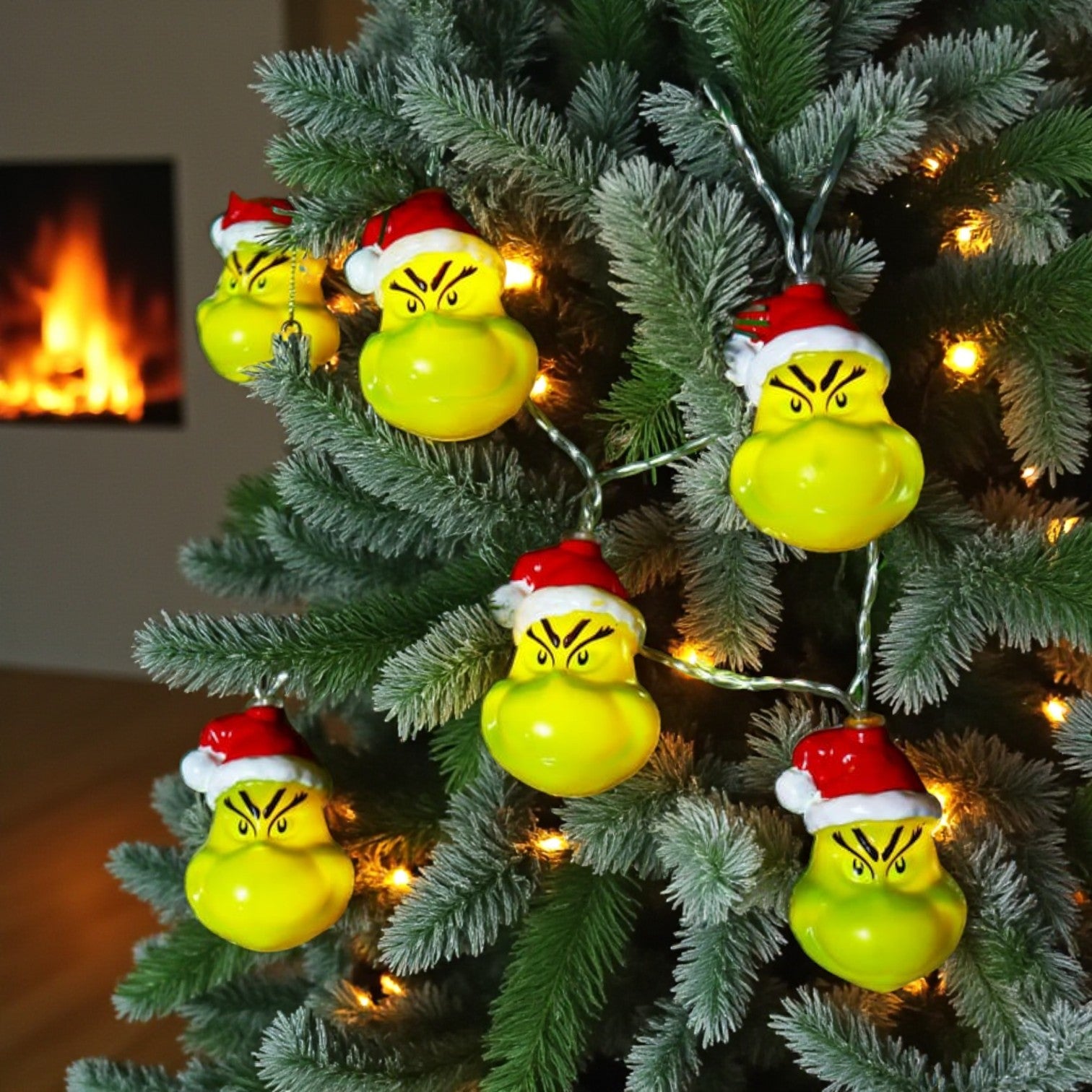 Grinch LED Christmas String Lights