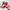 Glittered Red Bauble Christmas Garland