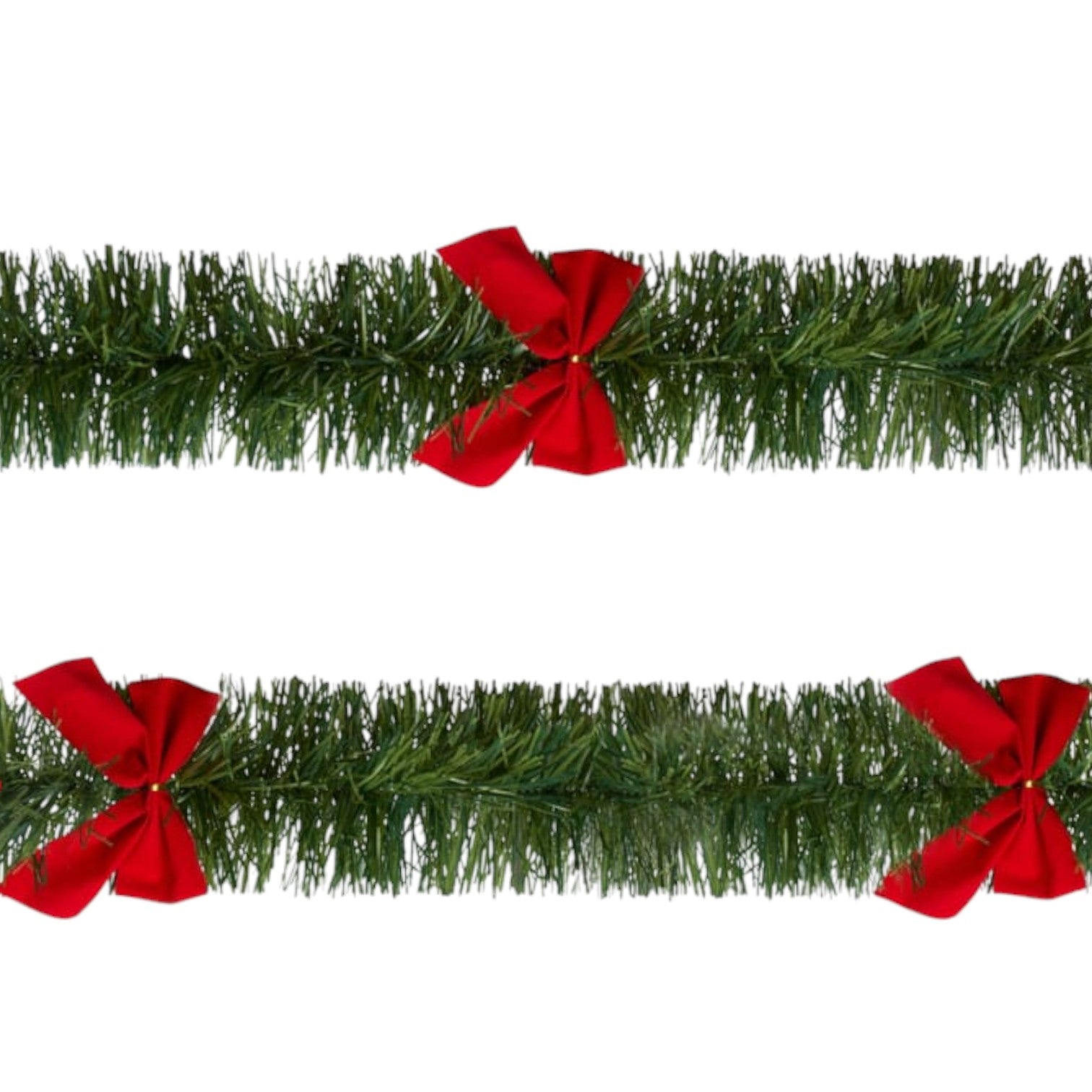 16ft Tinsel Bow Christmas Garland