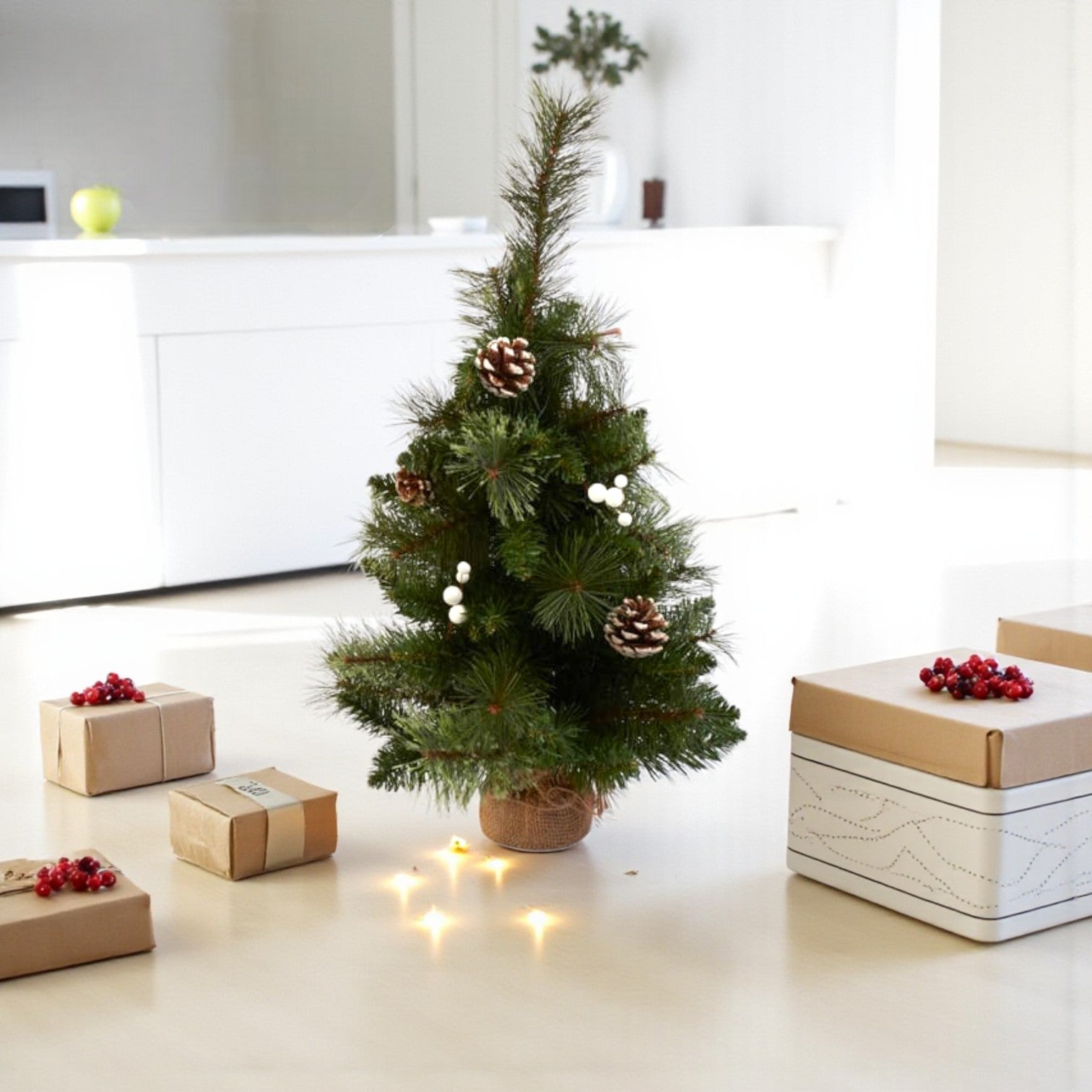 Small Pine Cone Tabletop Christmas Tree