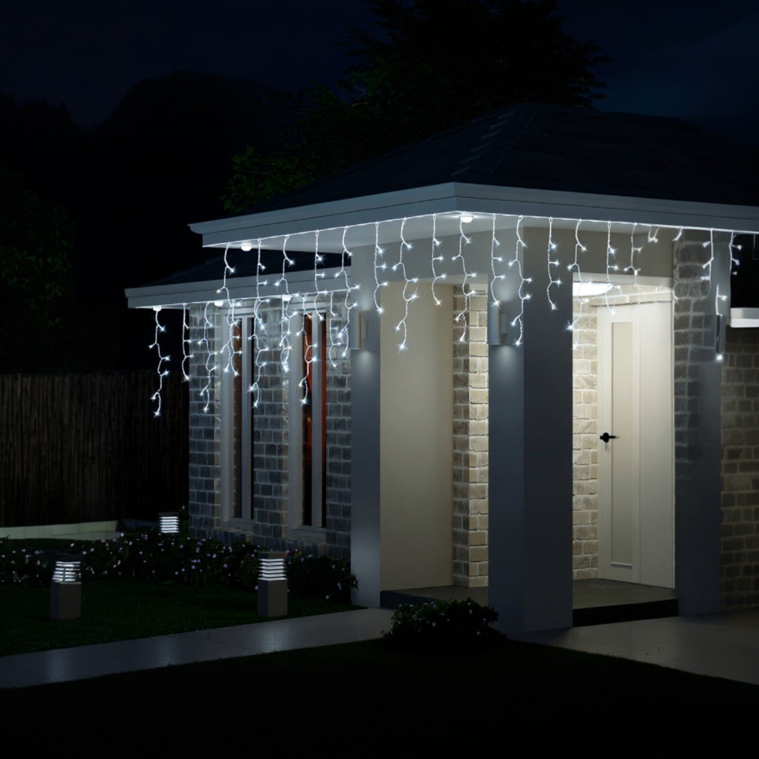 240 LED Festive Gutter Icicle Lights