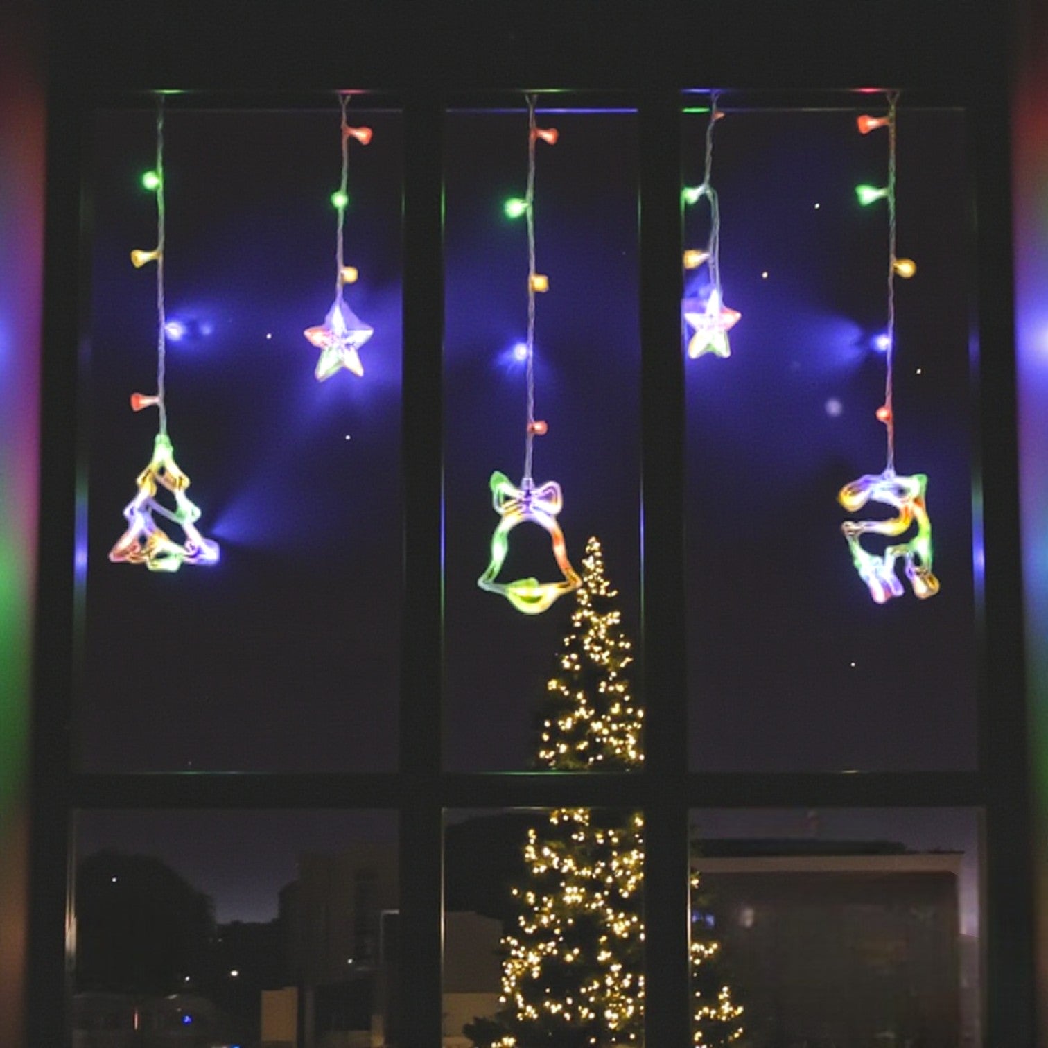 Christmas Character Curtain String Lights