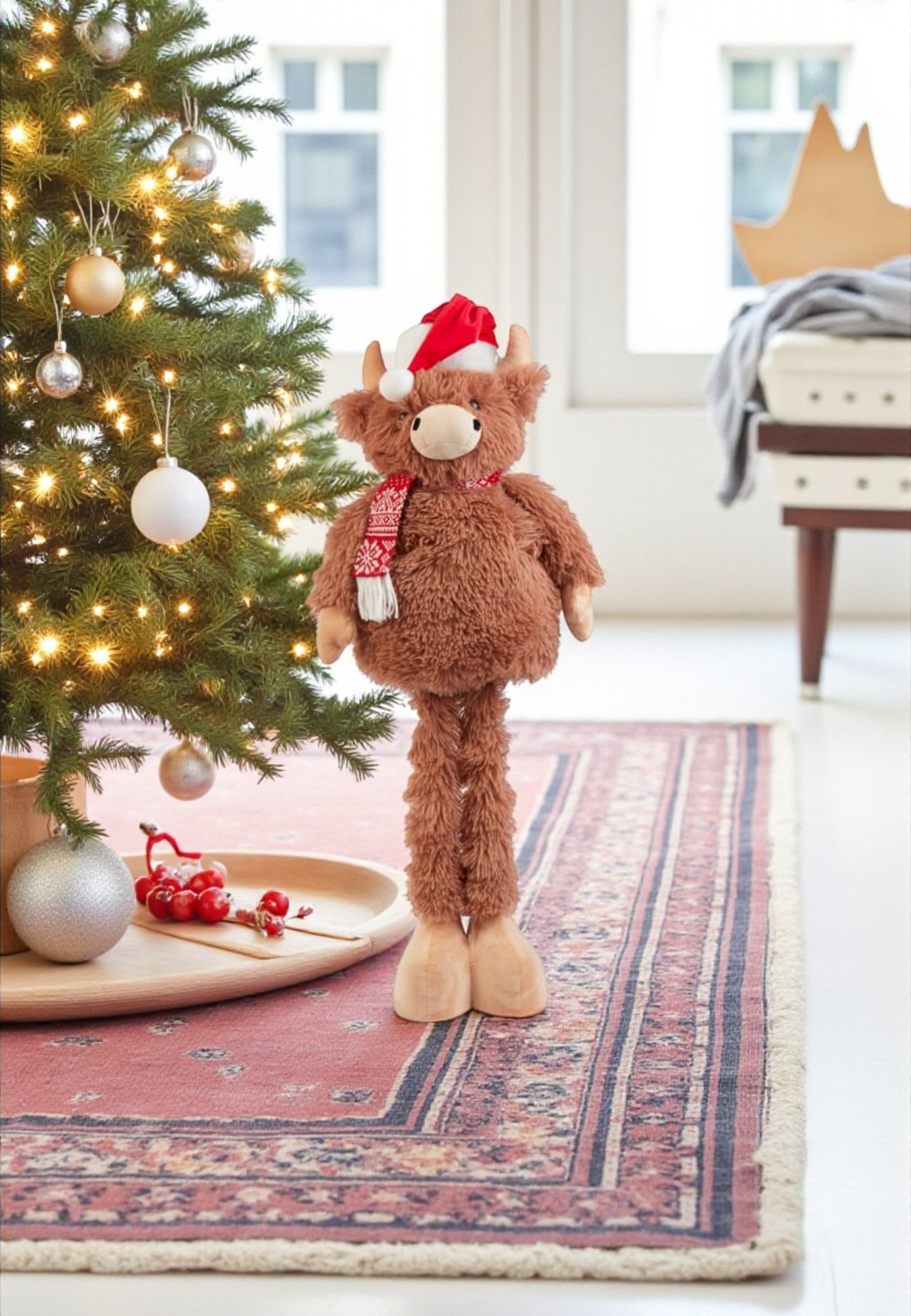 Extendable Highland Cow Christmas Decor