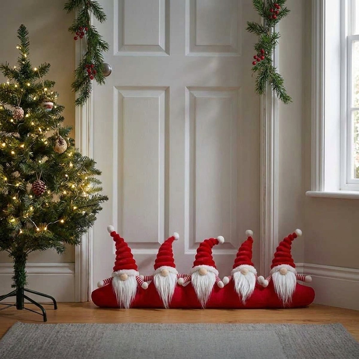 Festive Winter Gonk Door Draught Excluder