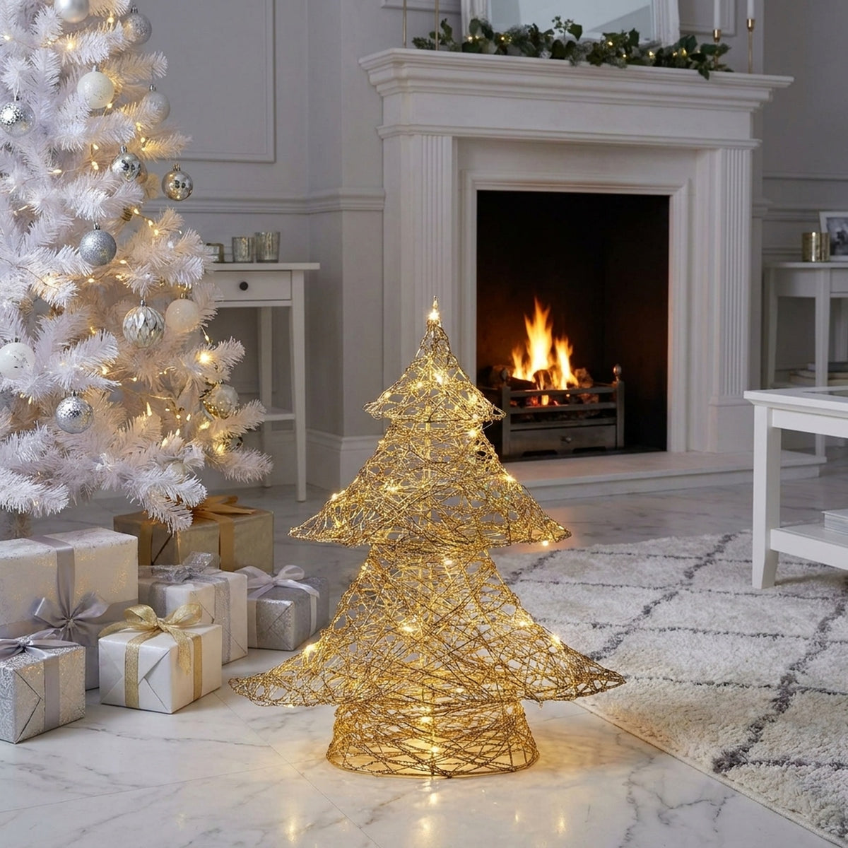 Gold Weave LED Christmas Tree Light
