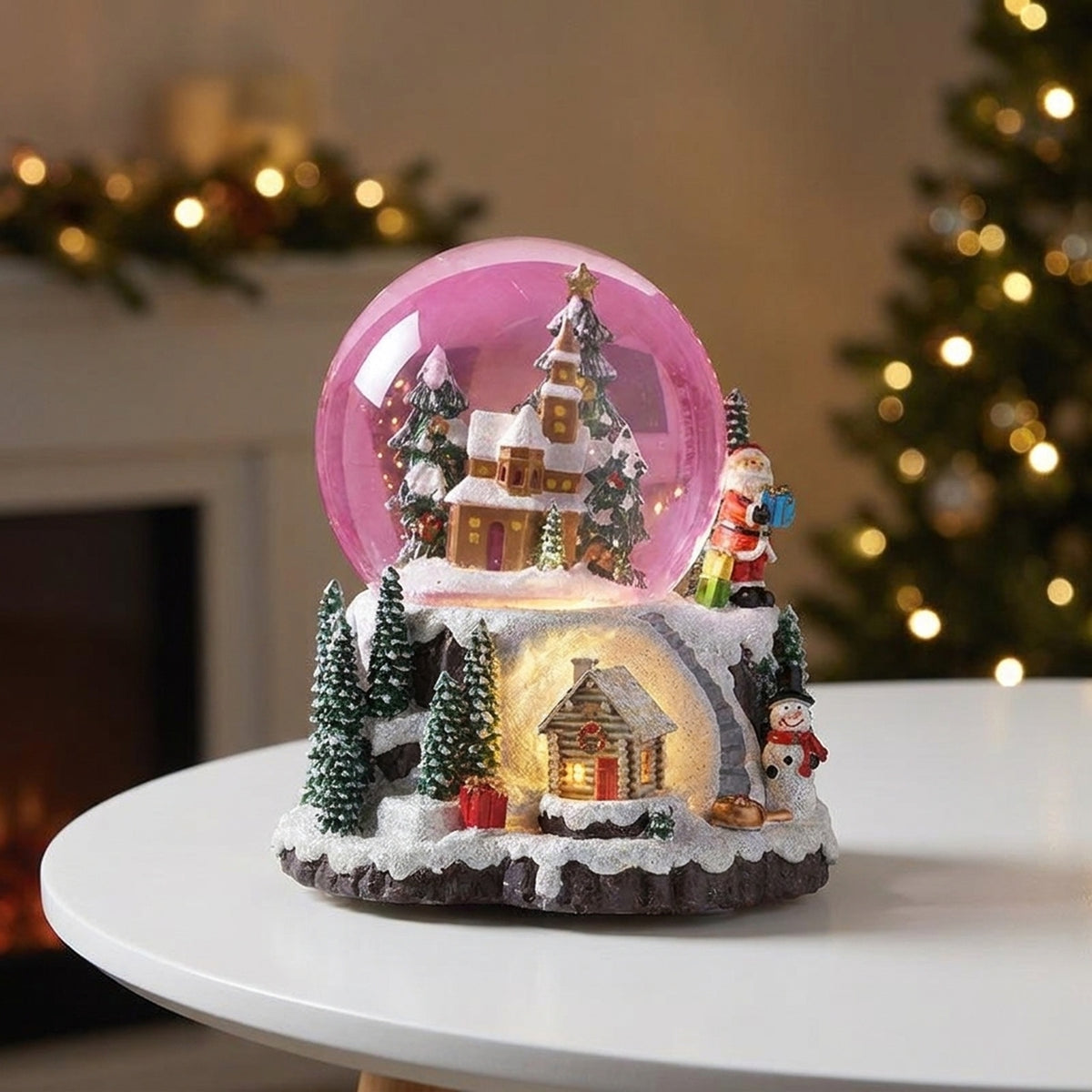 Light Up Musical Village Snowglobe