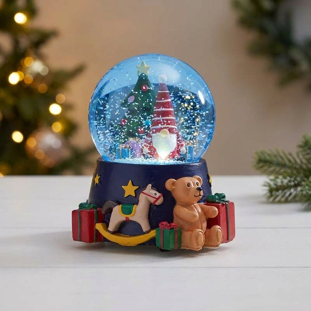 Colourful Musical Gonk LED Snow Sphere