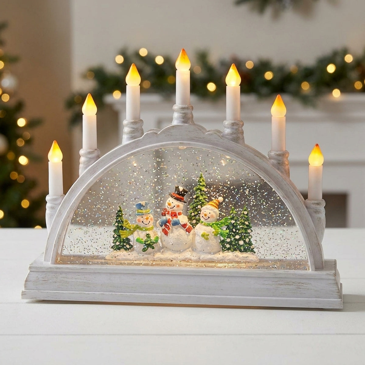 Christmas Frosty Candle Bridge