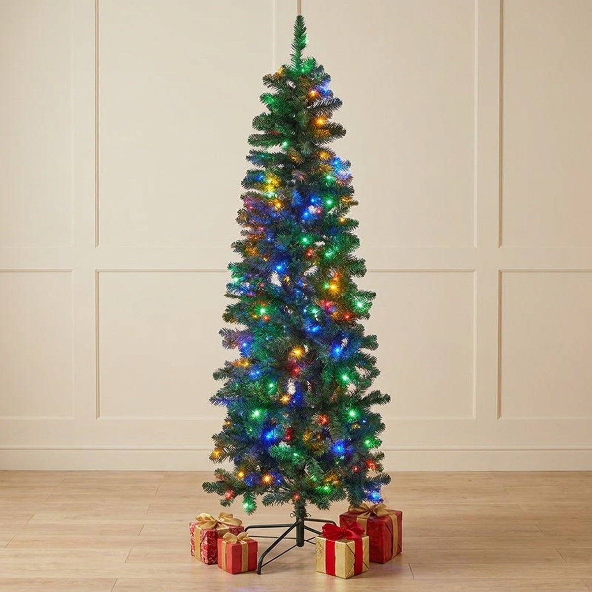 6ft King Pine Slim Pre-Lit Christmas Tree