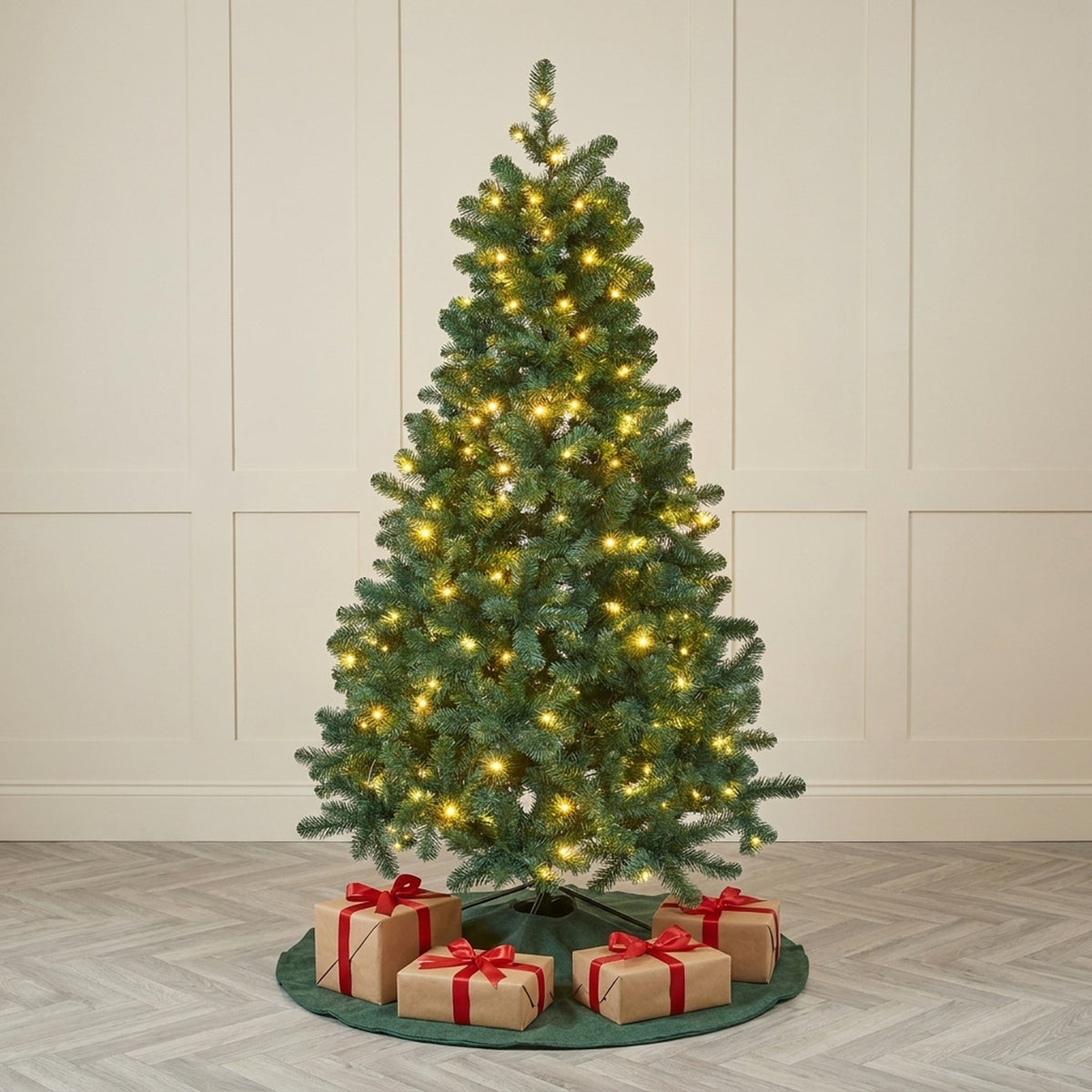 6ft King Pine Pre-Lit Christmas Tree