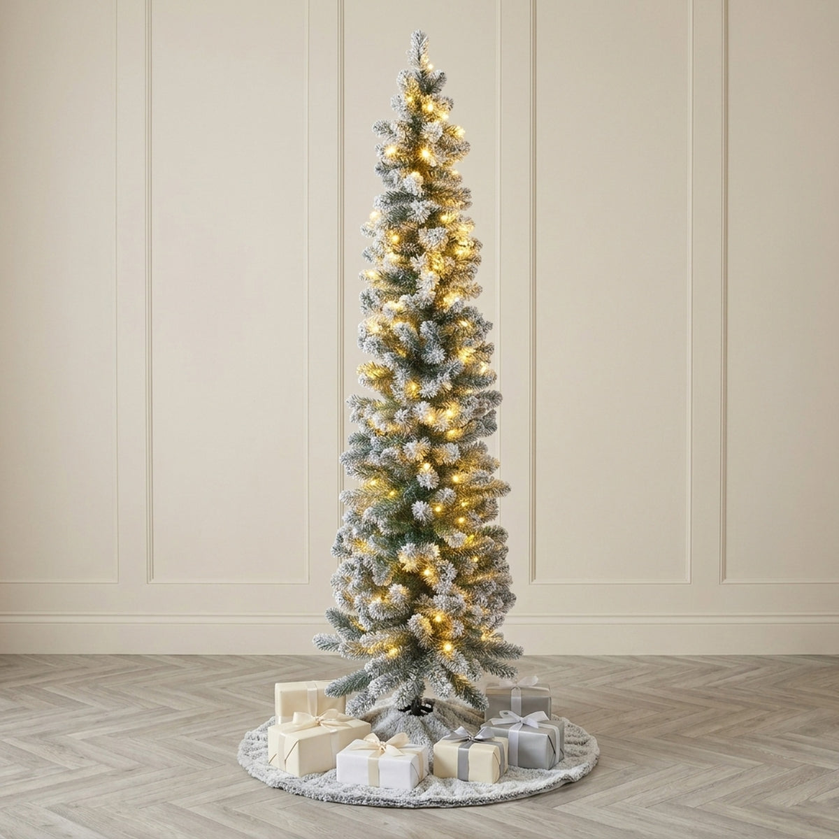 5ft Snowy King Pine Ultra Slim Pre-Lit Christmas Tree