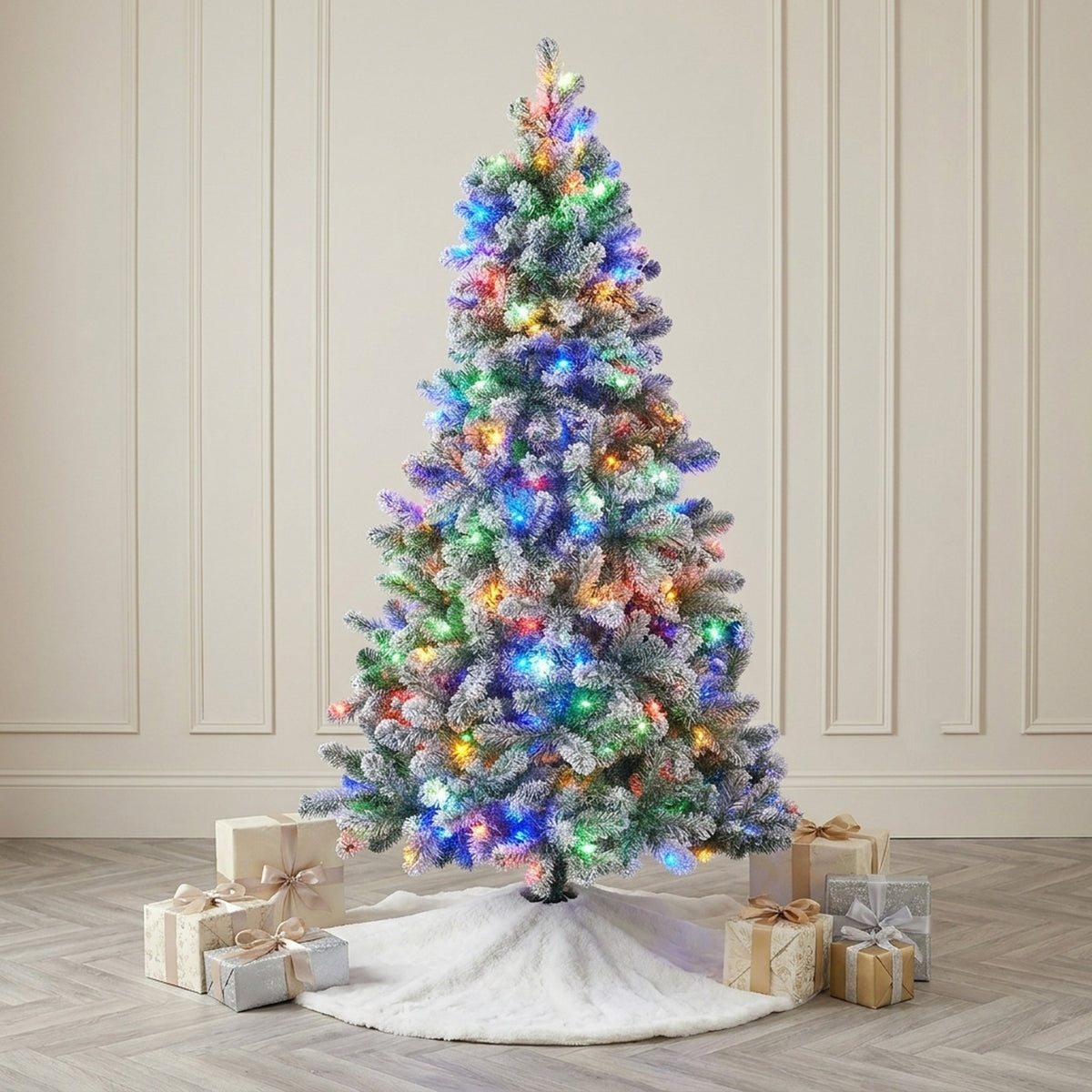 5ft Snowy King Pine Pre-Lit Christmas Tree