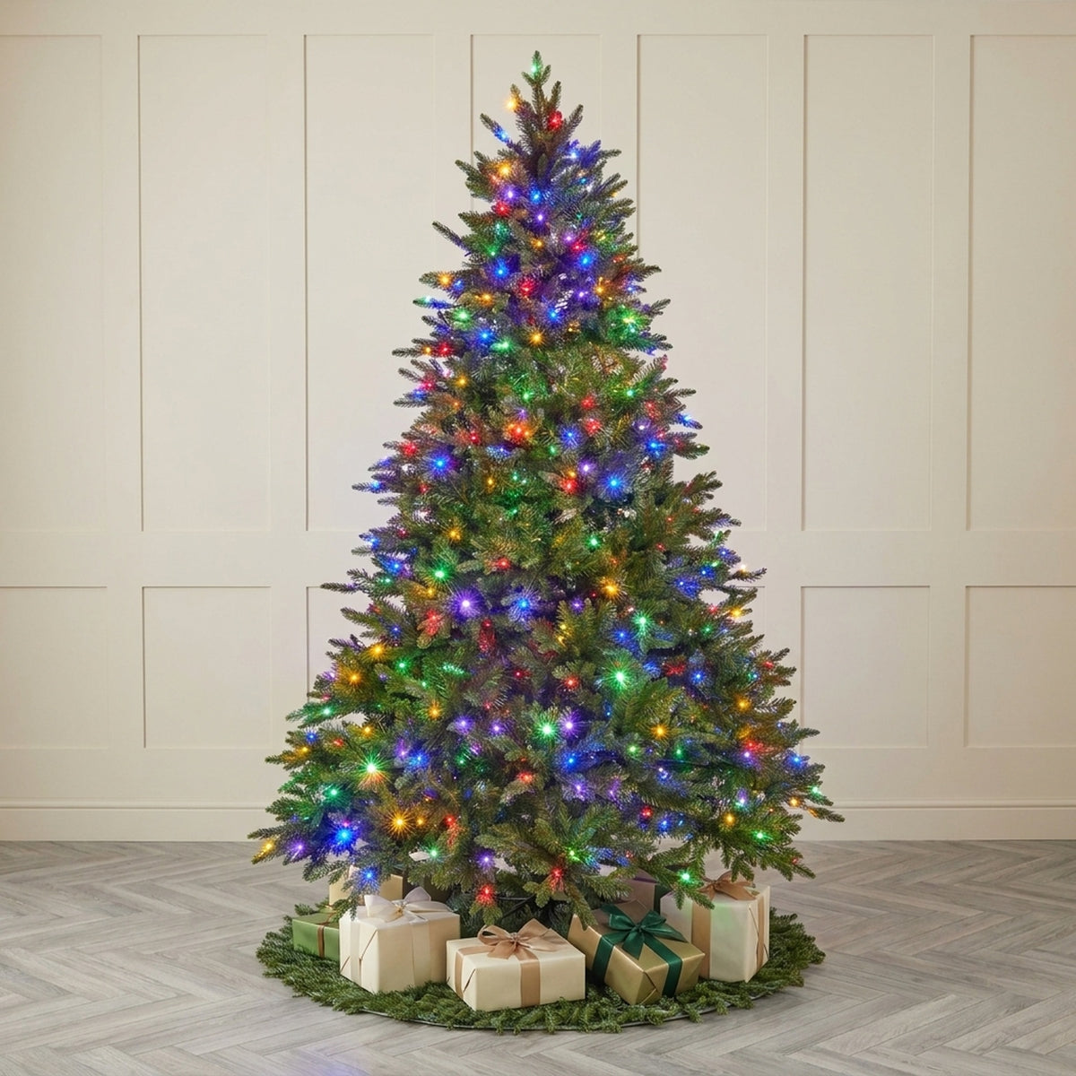 8ft Noble King Conifer Pre-Lit Christmas Tree