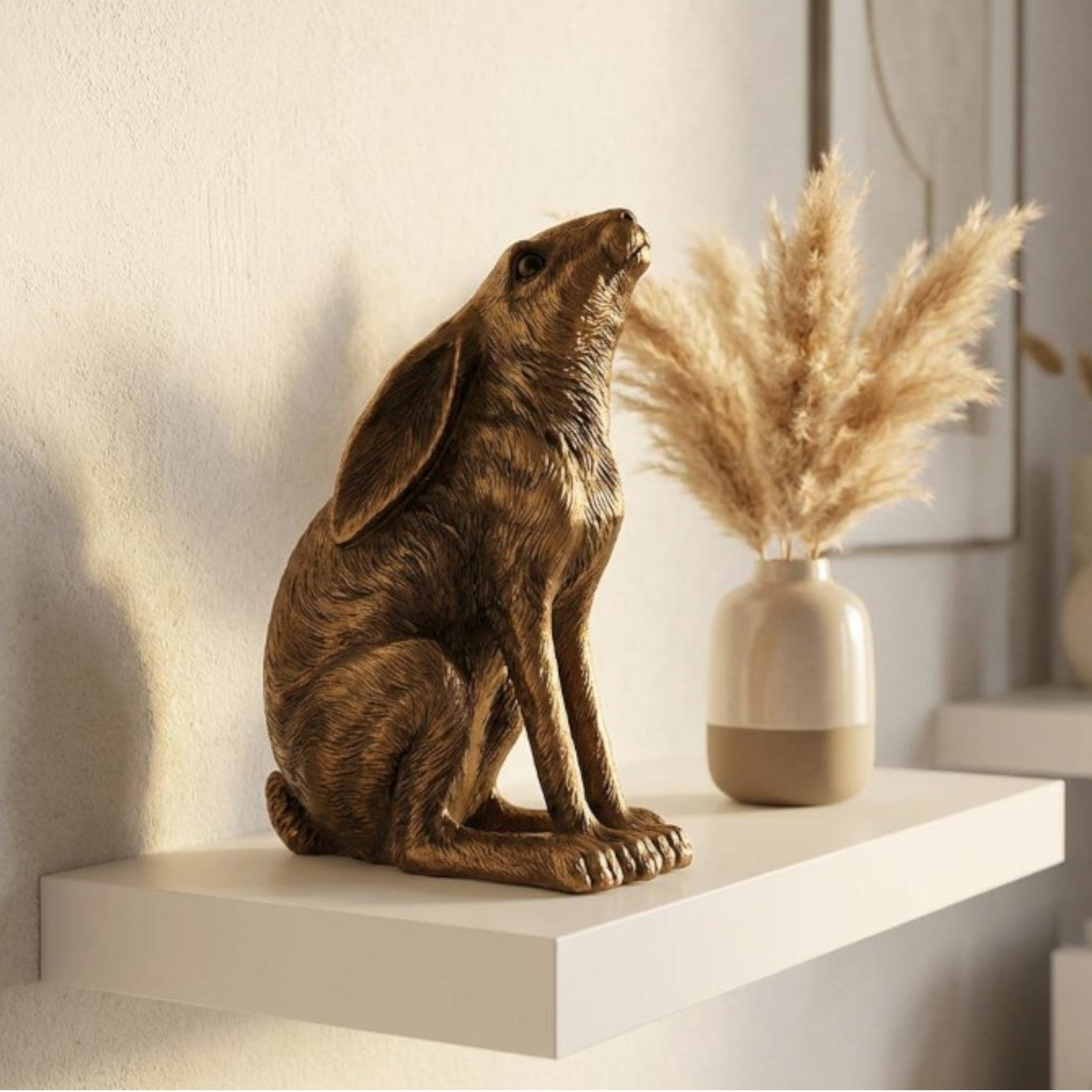 Reflections Bronze Hare Sculpture