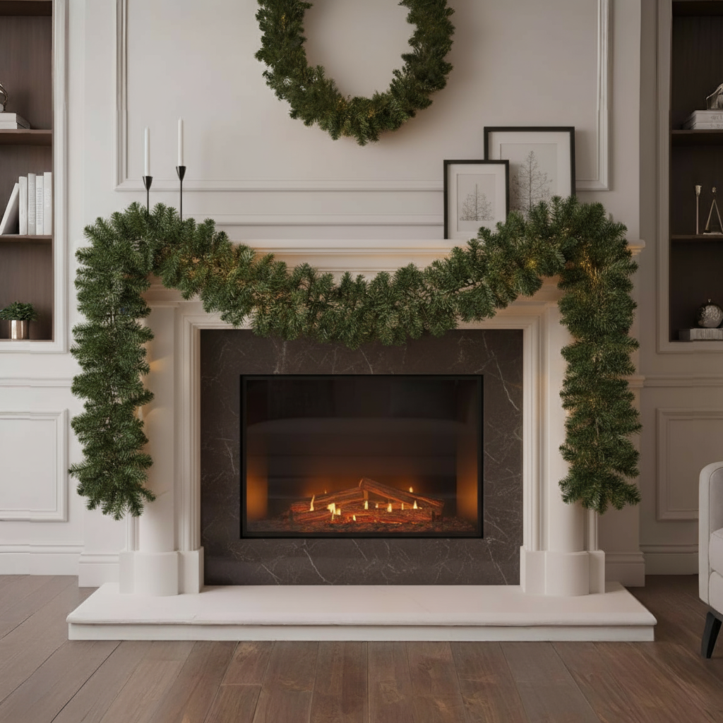 6ft Heritage Imperial Plain Pine Garland