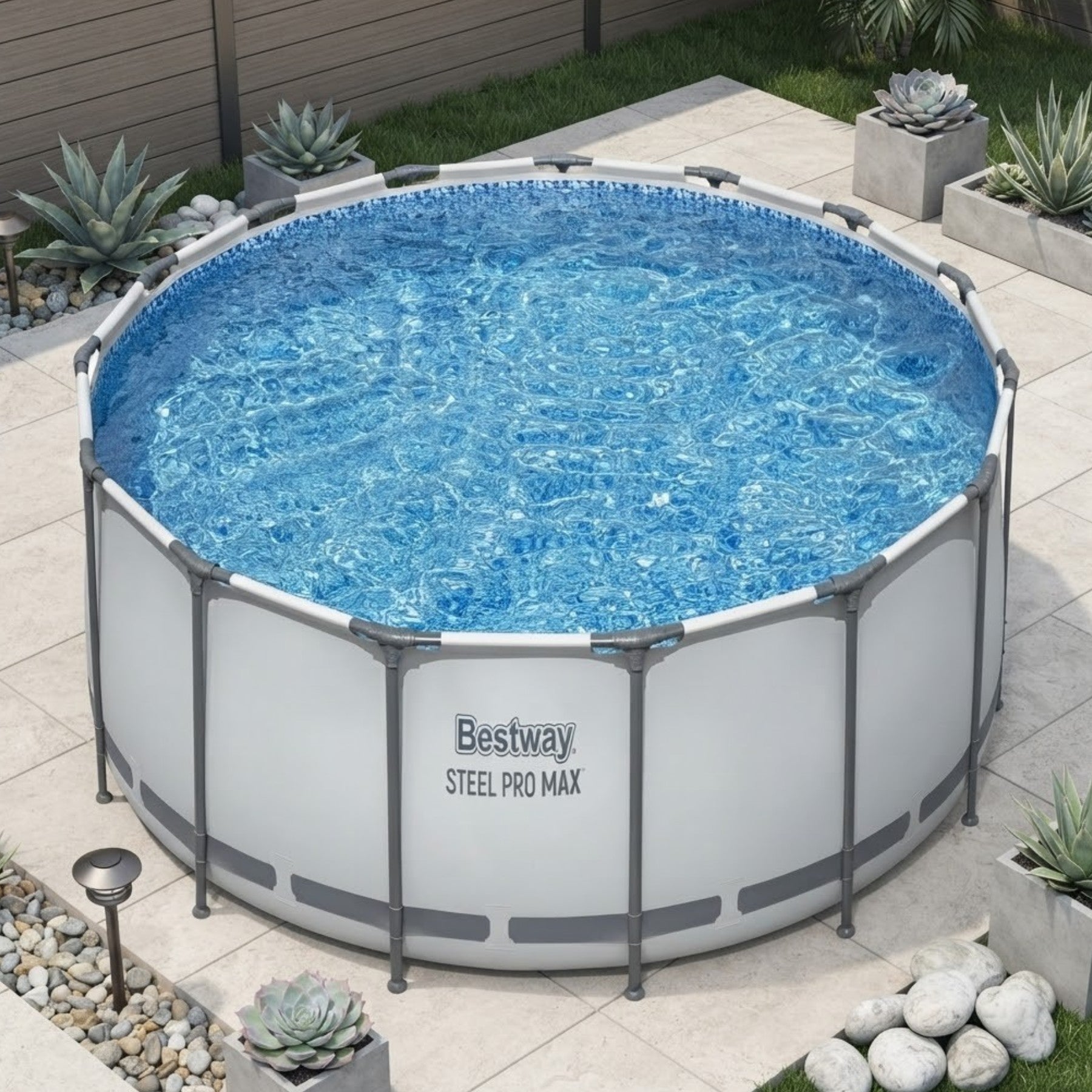 10 Foot x 30 Inch Round Metal Frame Above Ground Outdoor Swimming Pool