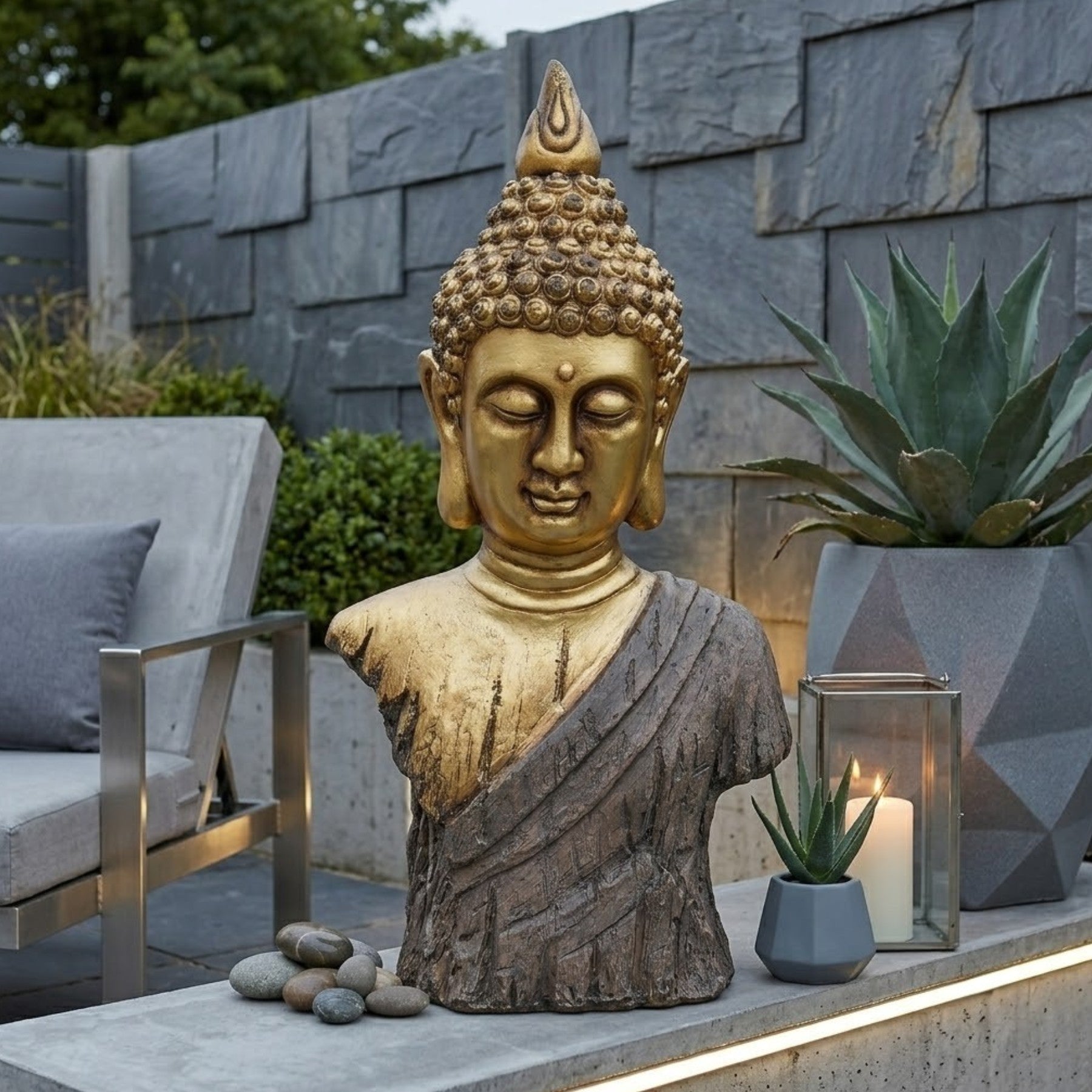 Lumina Zen Buddha Garden Ornament