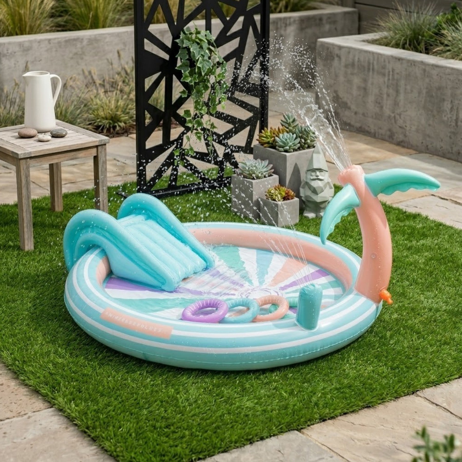 Inflatable Bright Waves Childrens Play Pool