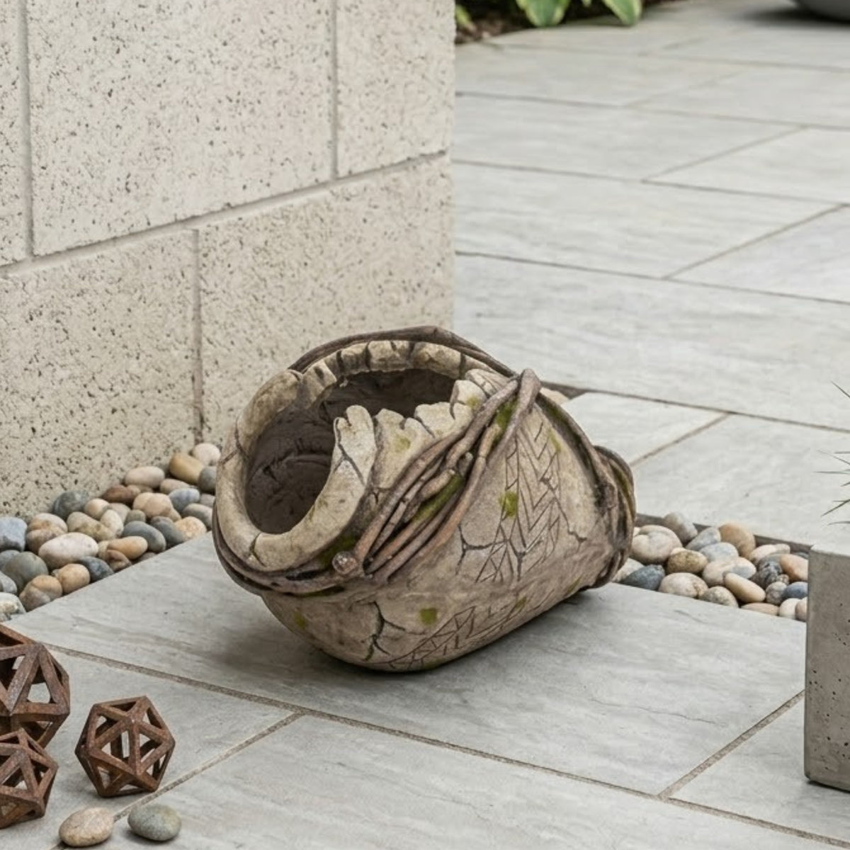 Grecian Style Laying Garden Urn Pot