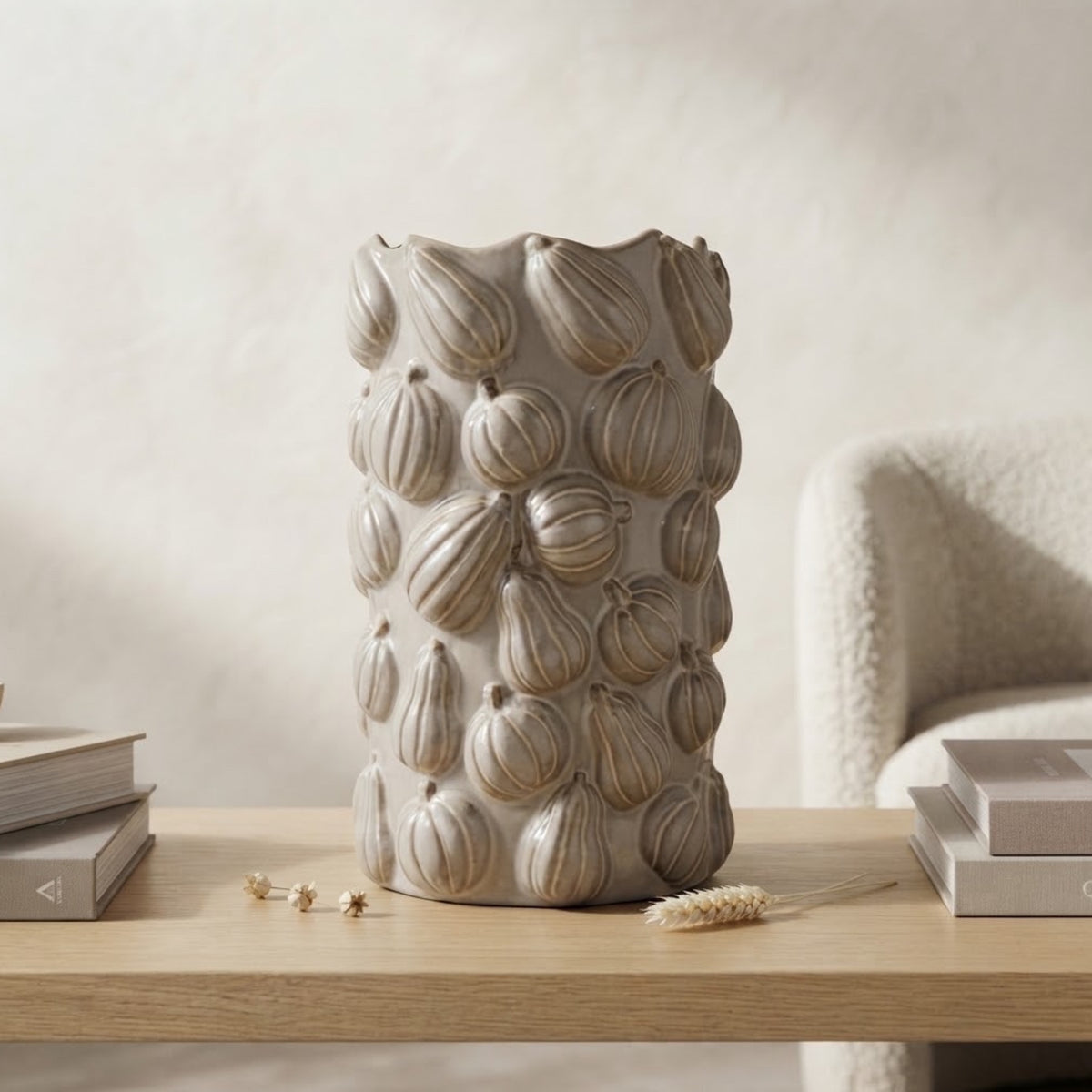 Blanc Pumpkin Harvest Vase