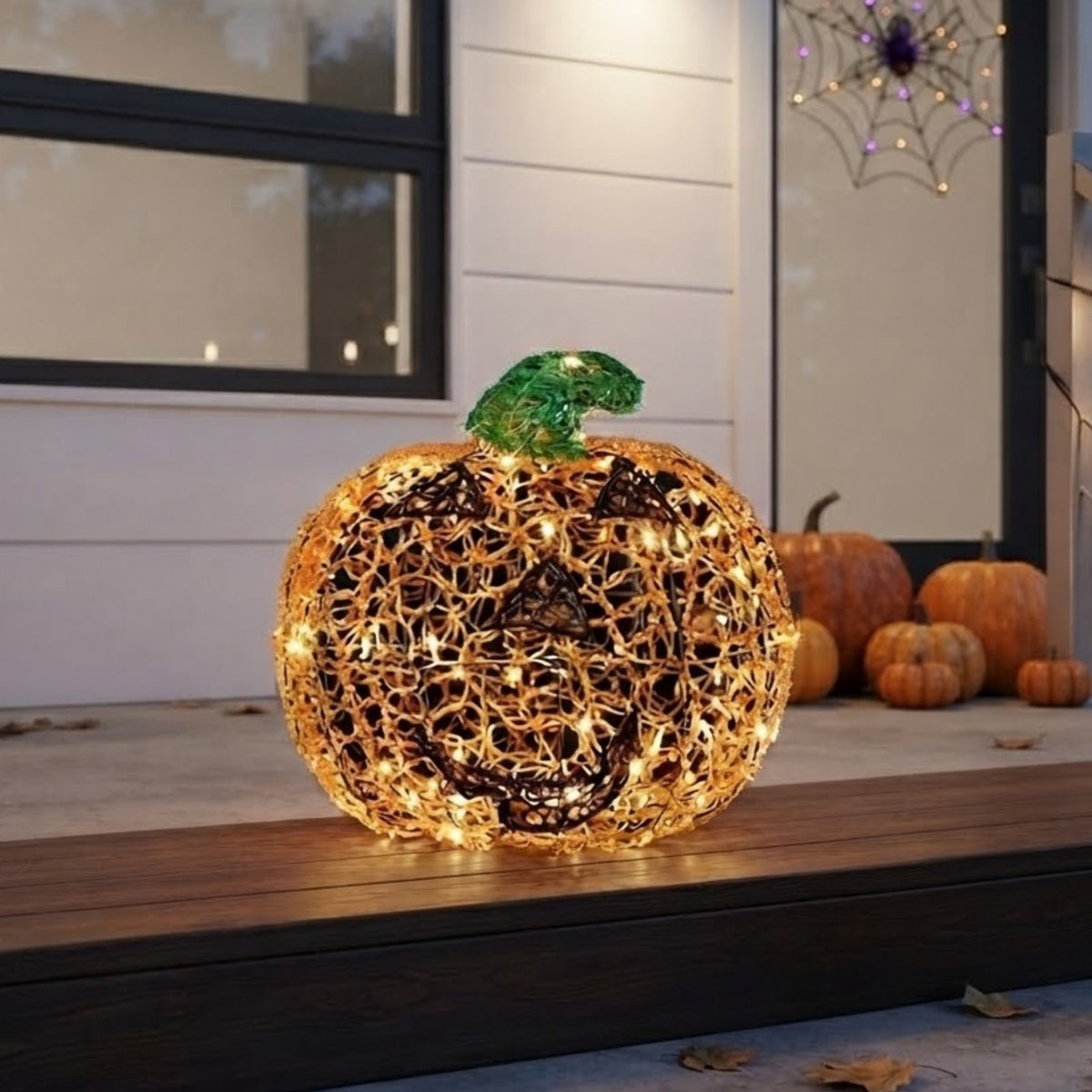3D Soft Acrylic LED Pumpkin Decor