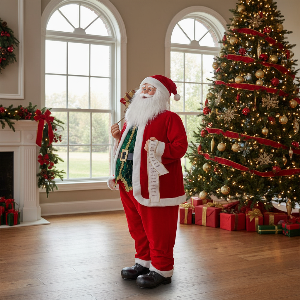 5ft Animated Musical Standing Santa