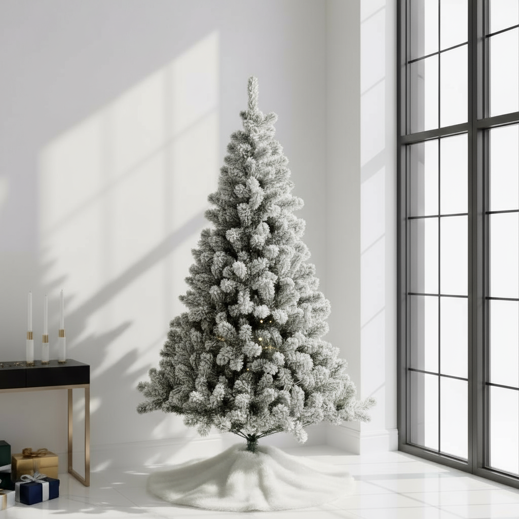 Snowy Imperial Hinged Pine Christmas Tree