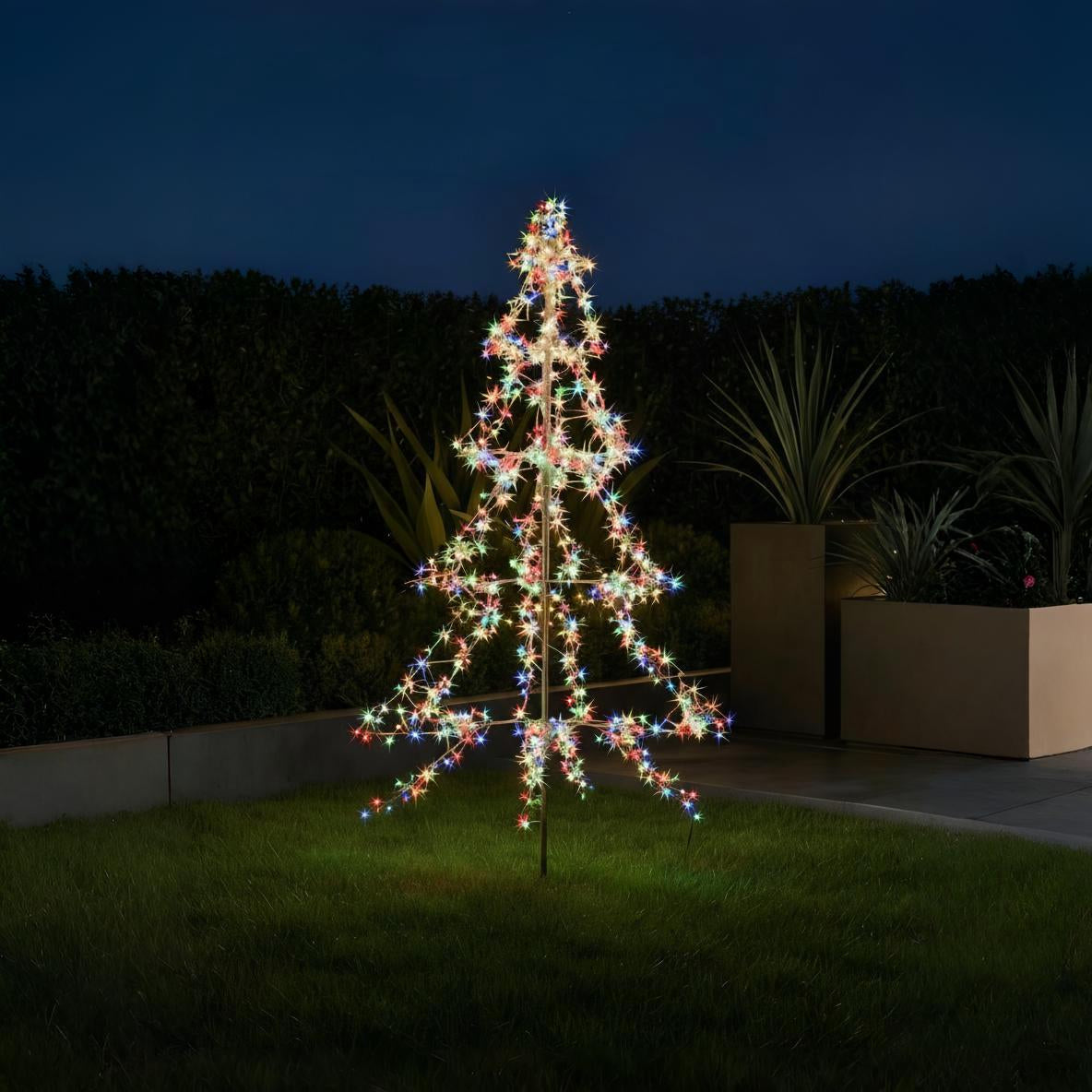 3M Light Up Multicolour Stake Tree Decoration