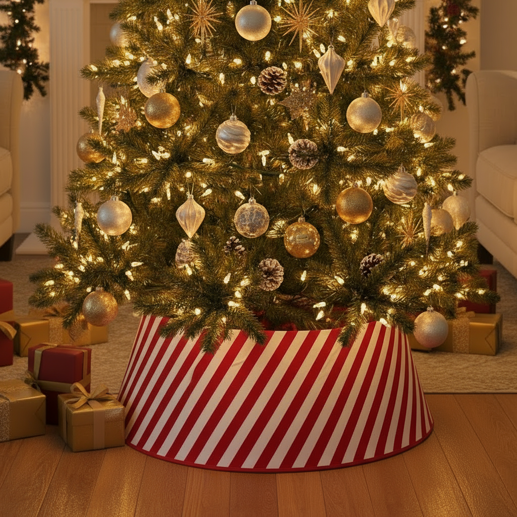 Candy Cane Stripe Tree Skirt