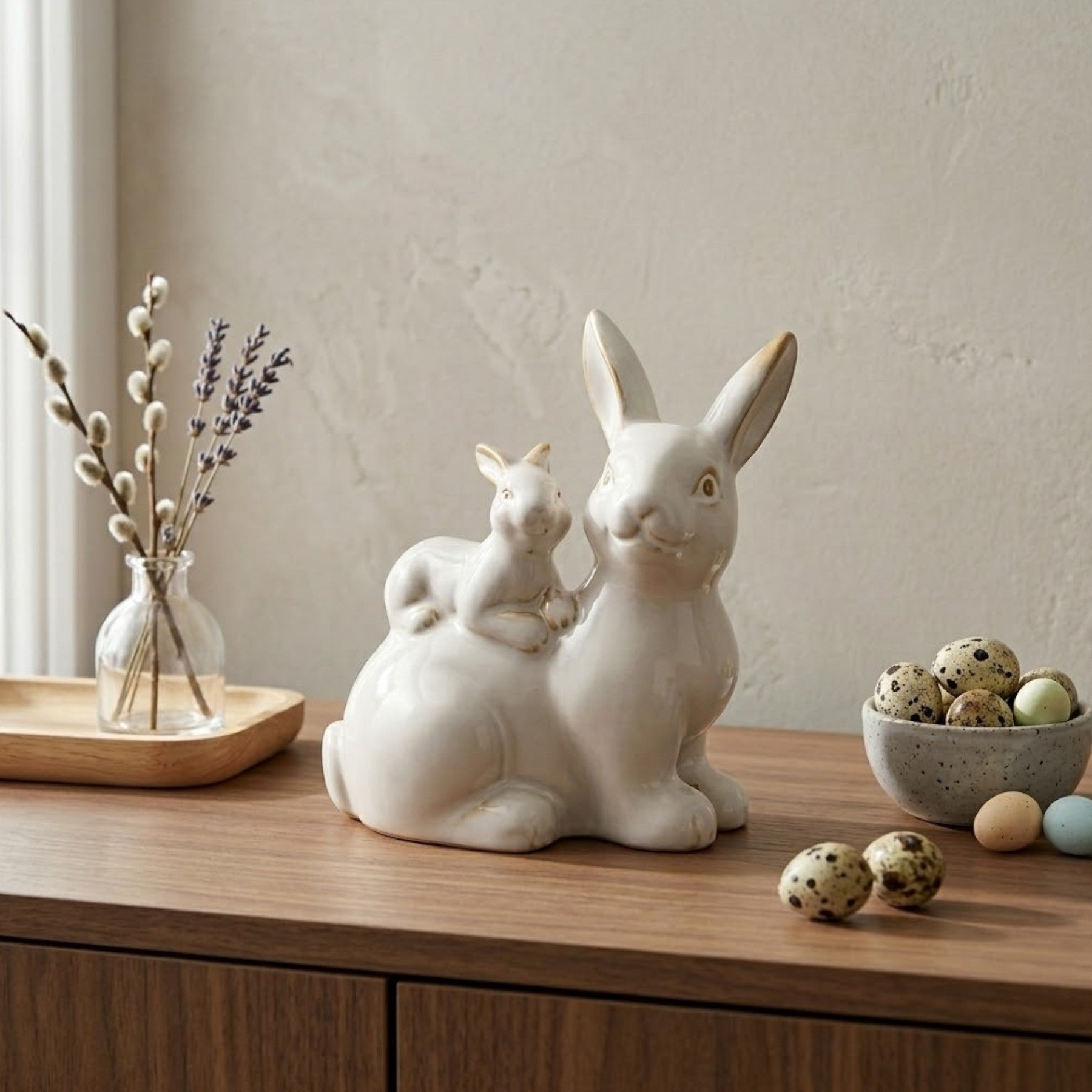 Springtime Glazed Bunny Baby Ornament