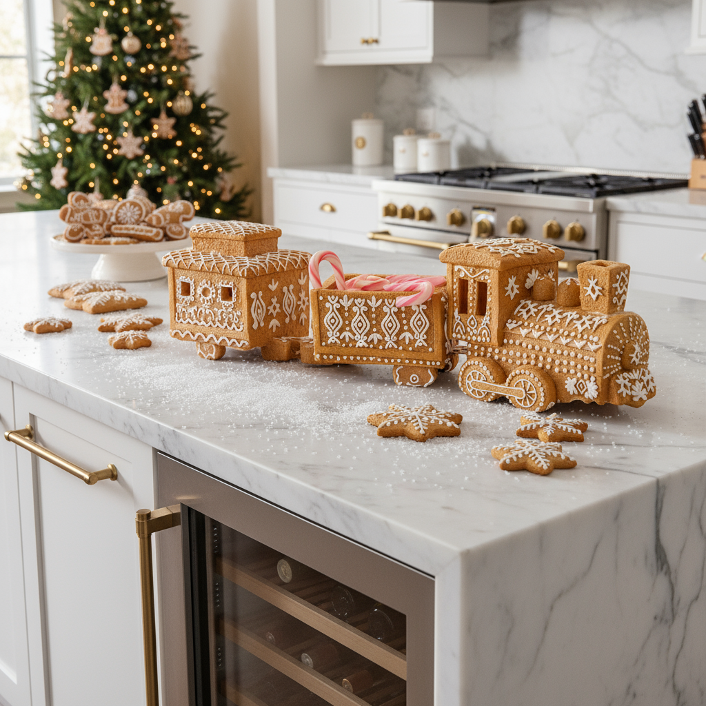 Gingerbread Express Christmas Train Decoration