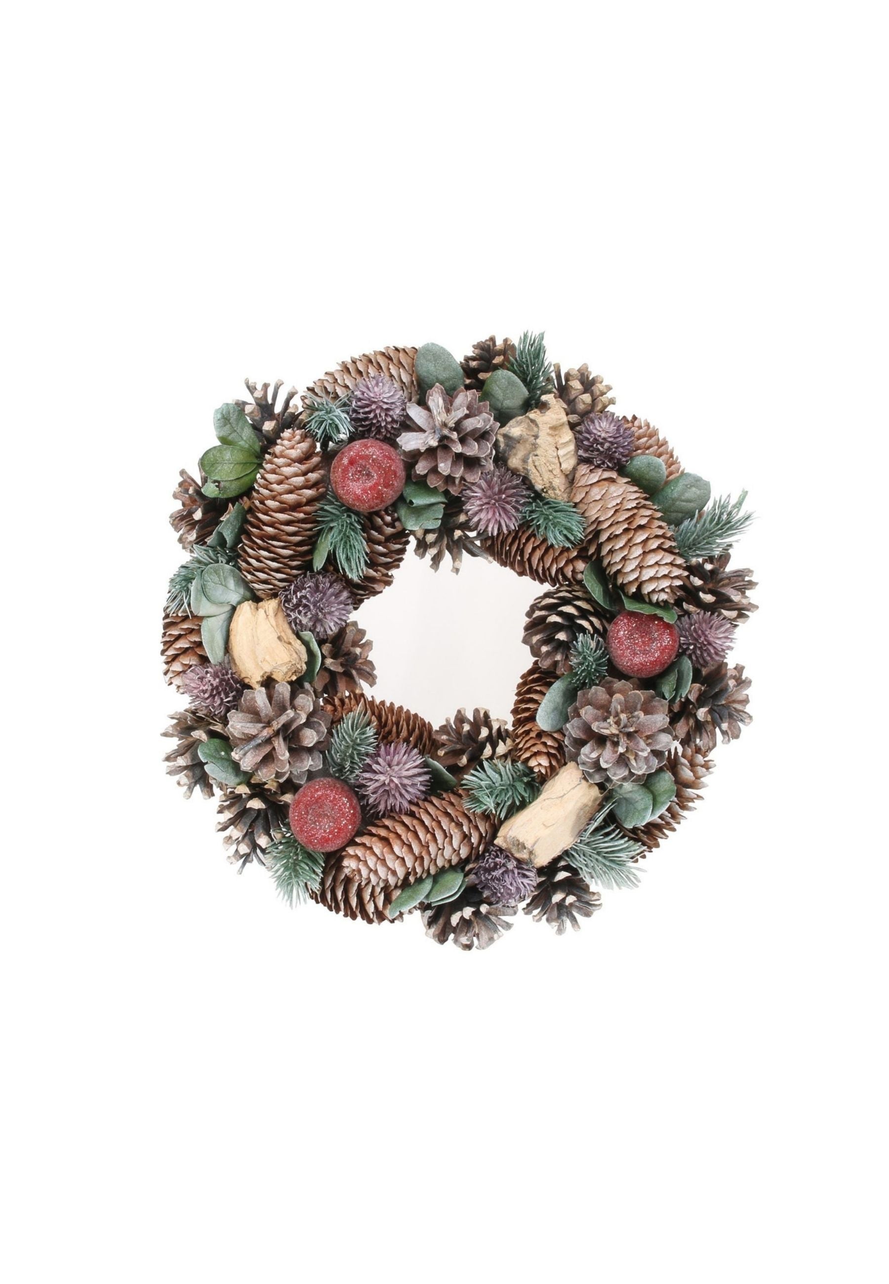 Pine Cone And Apple Autumnal Wreath