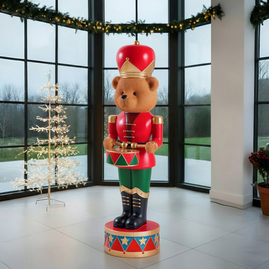 4ft Giant Traditional Standing Bear Nutcracker