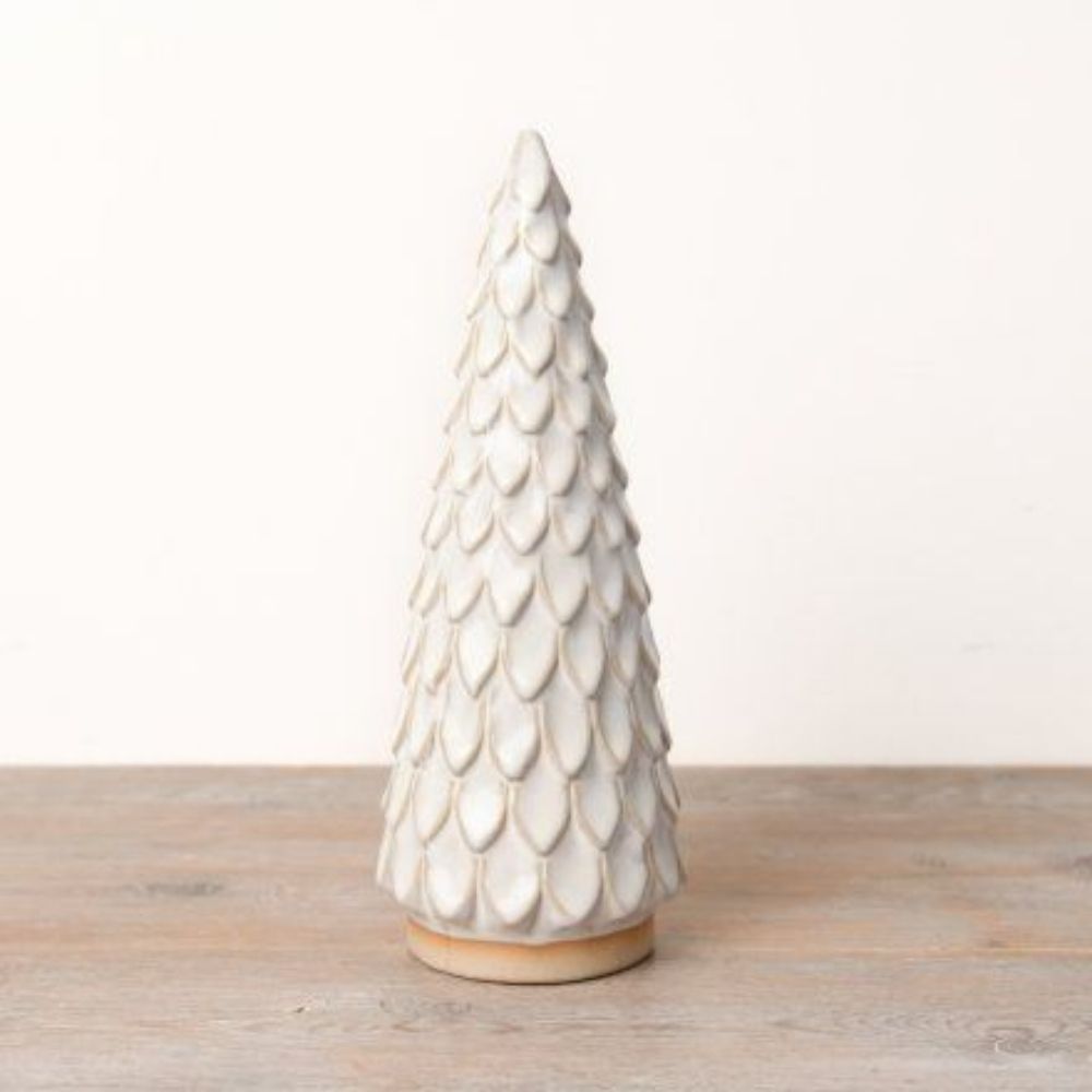 Standing Scalloped Tree Ornament