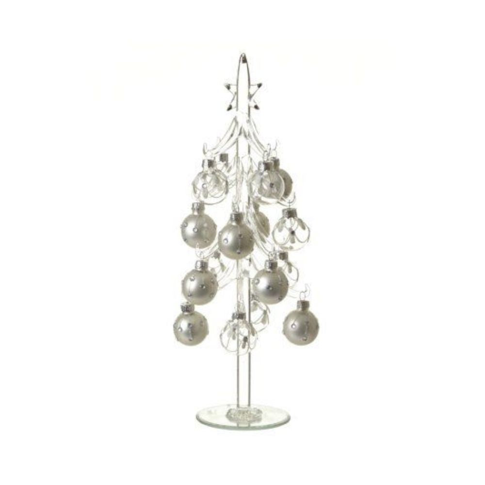 Standing Glass Bauble Tree Decoration