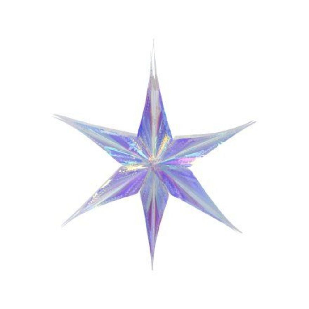 Light Up Hanging Iridescent Star
