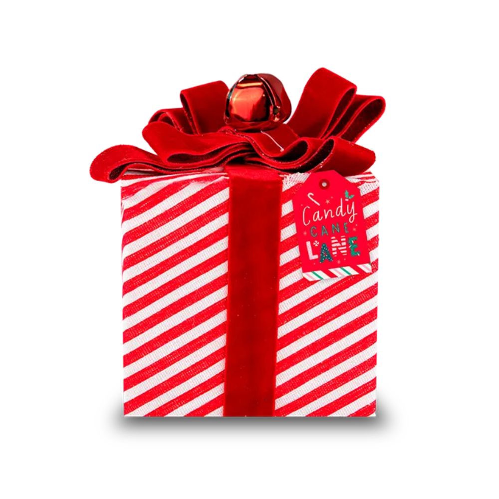 Candy Cane Stripe Present Decoration