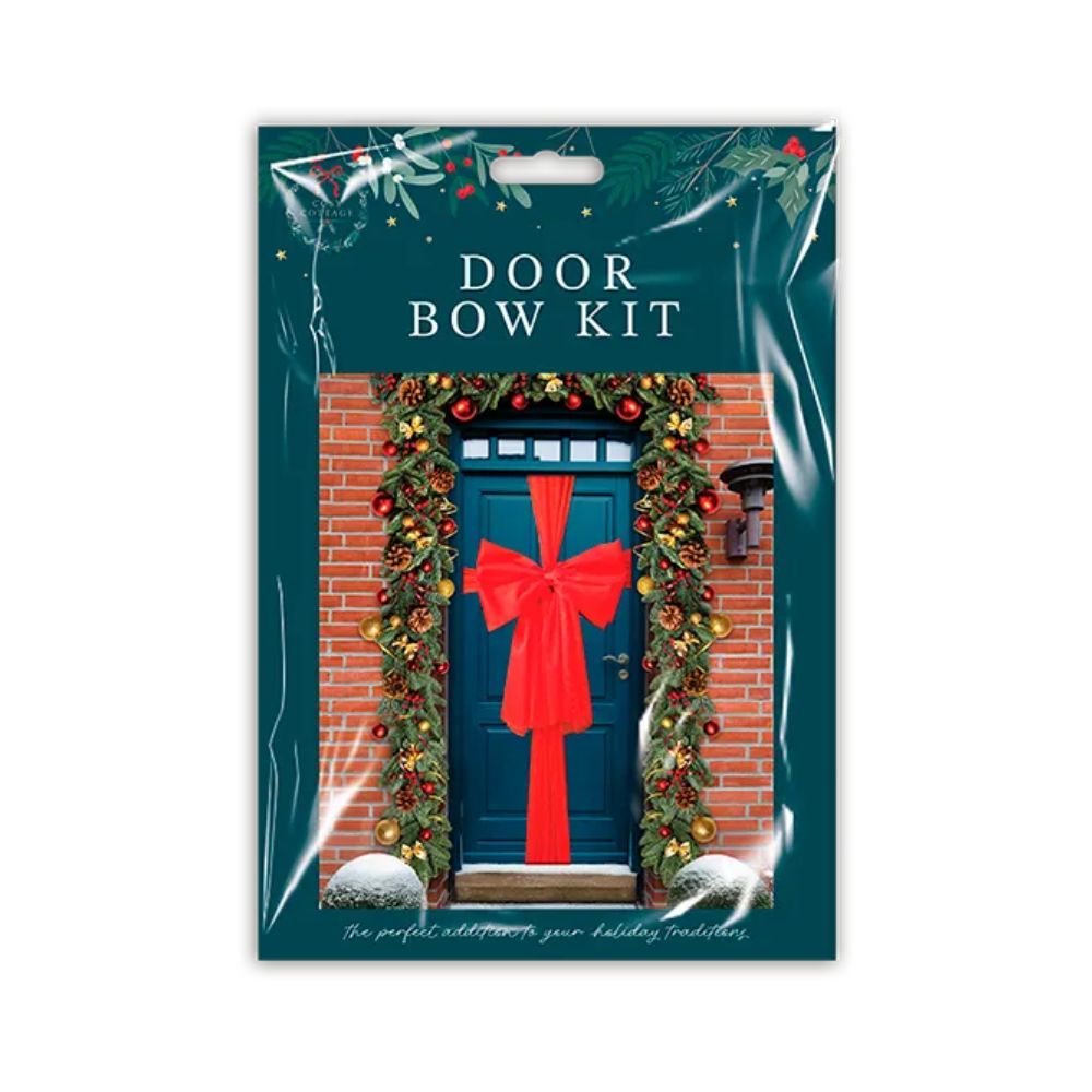 Cosy Festive Christmas Door Bow Kit