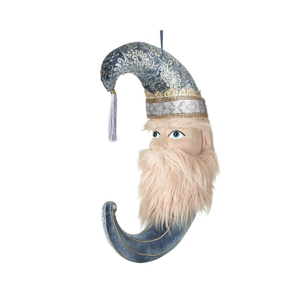 Grand Hanging Blue Moon Christmas Decor