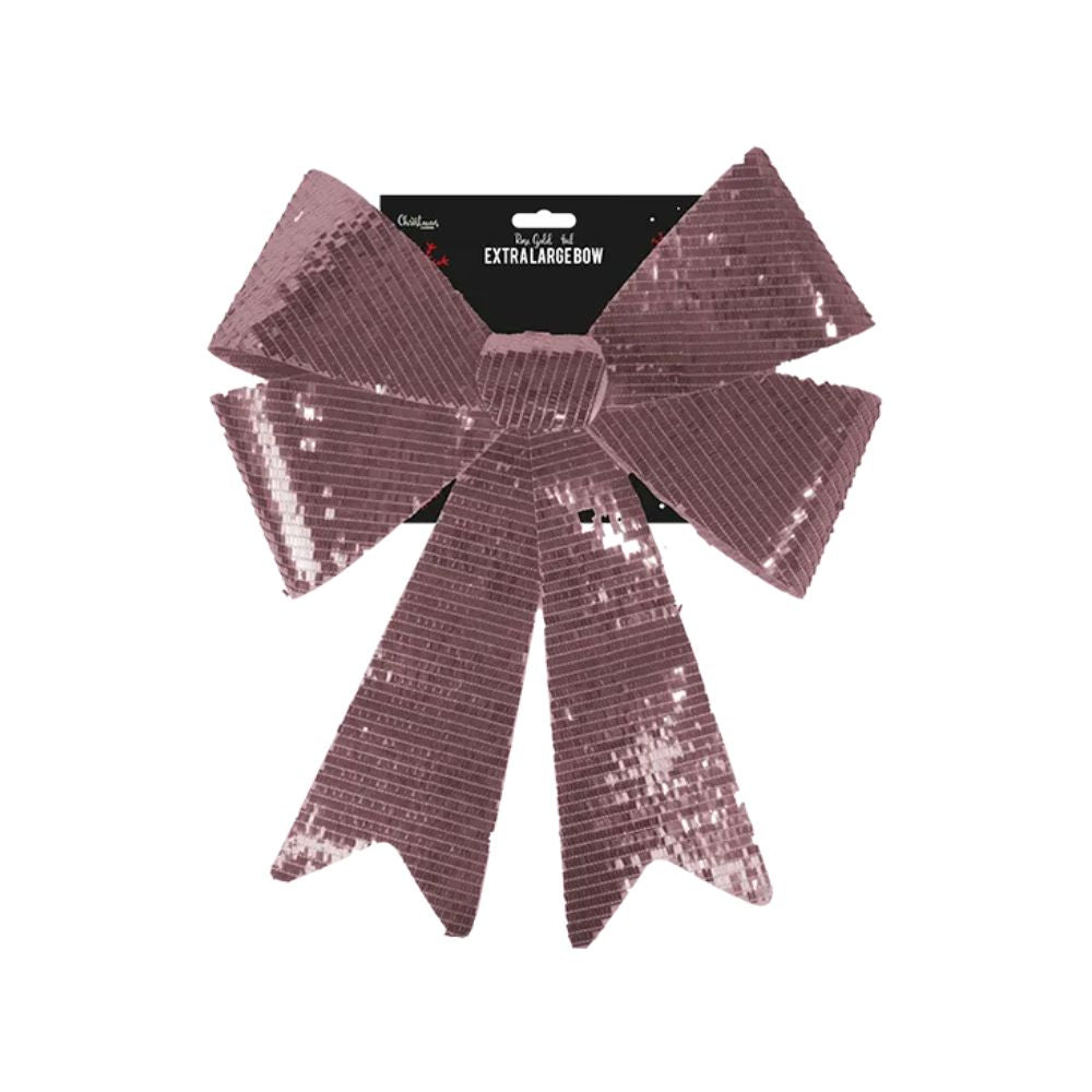 Extra Large Rose Gold Foil Bow Decoration