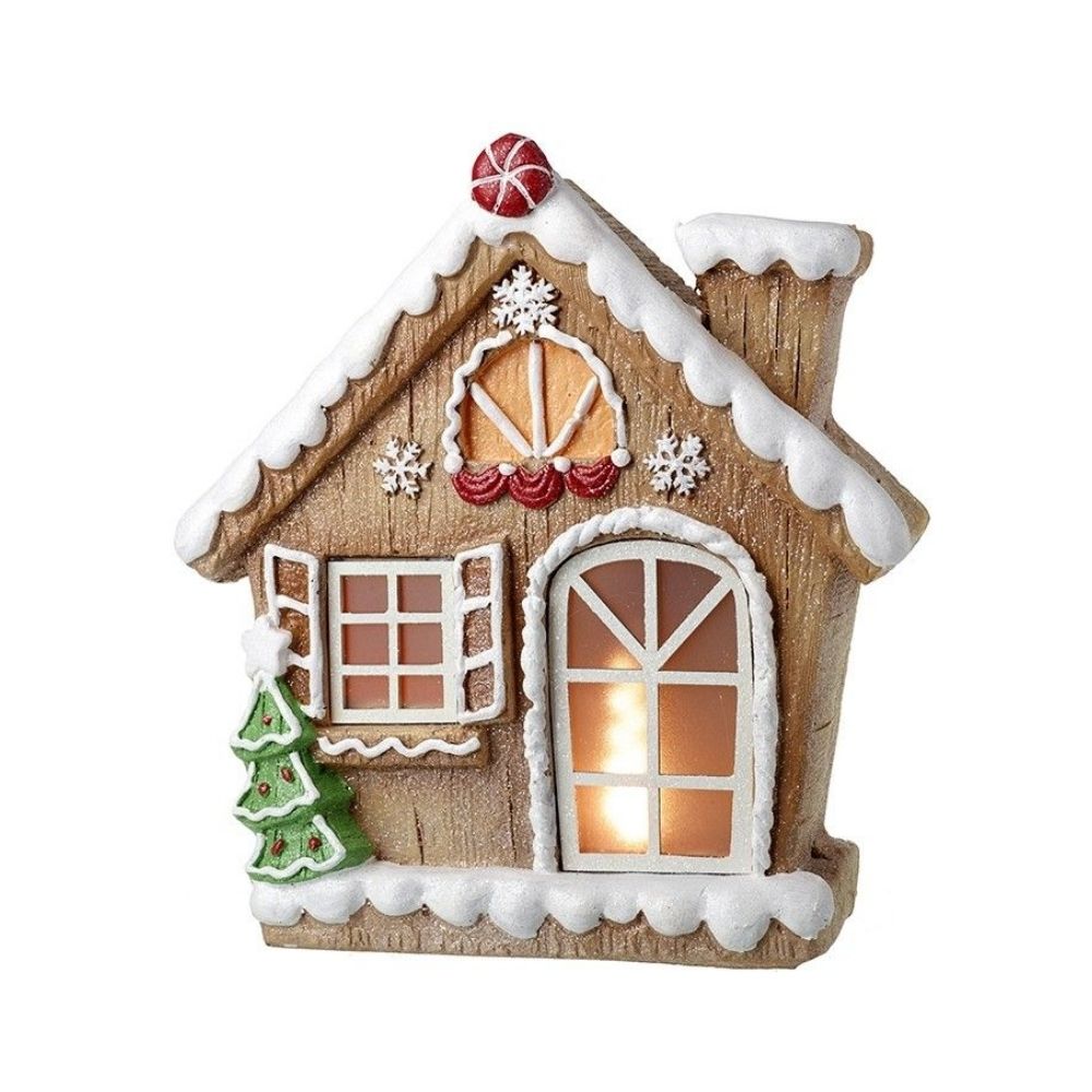 Light Up Gingerbread House Decoration