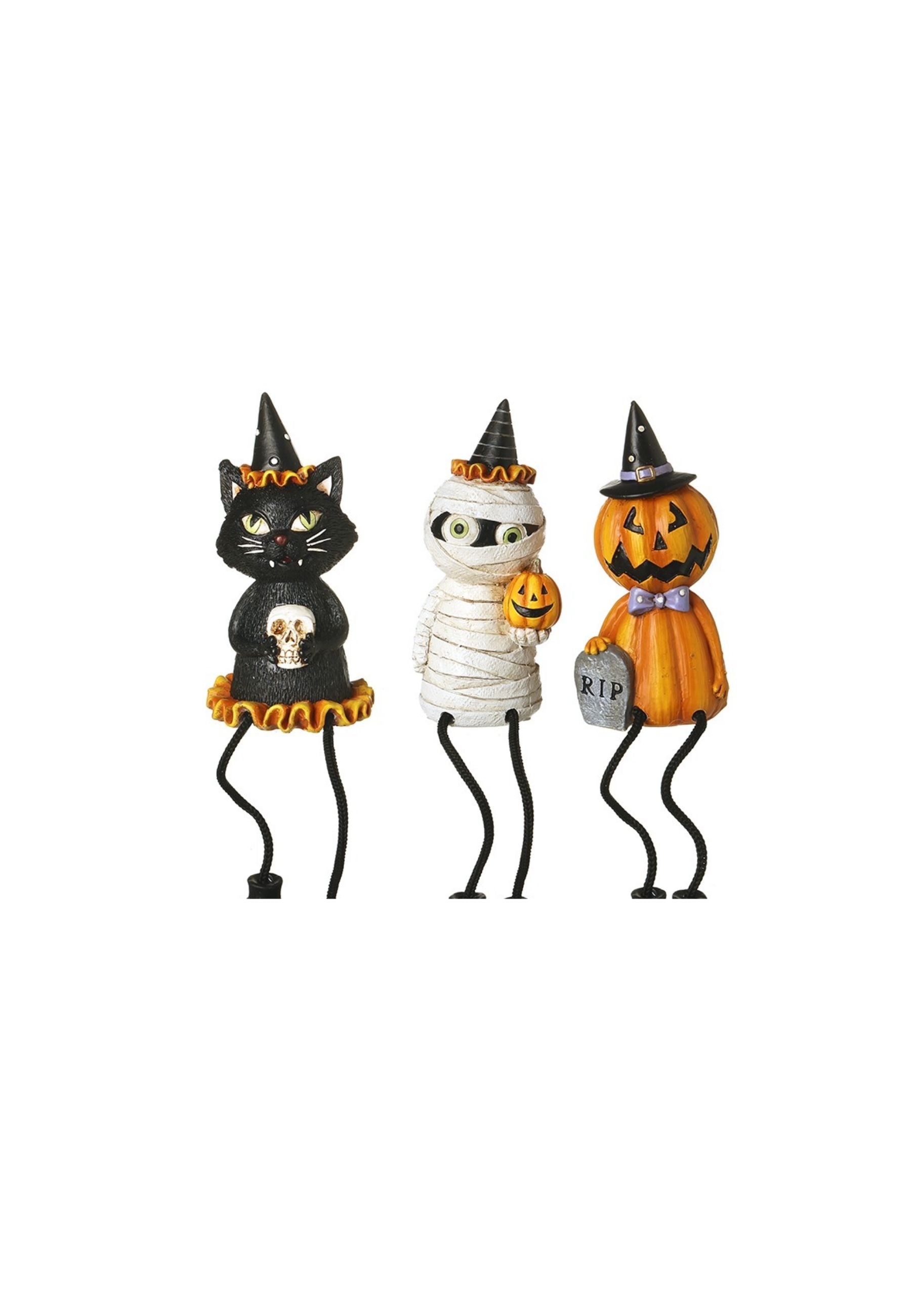 Set Of 3 Dangle Legs Halloween Ornament