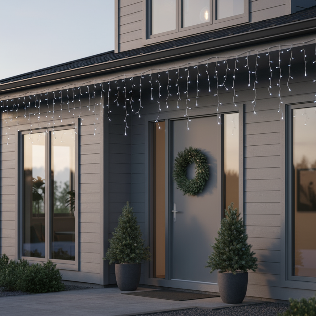 960 LED Snowing Icicle String Lights