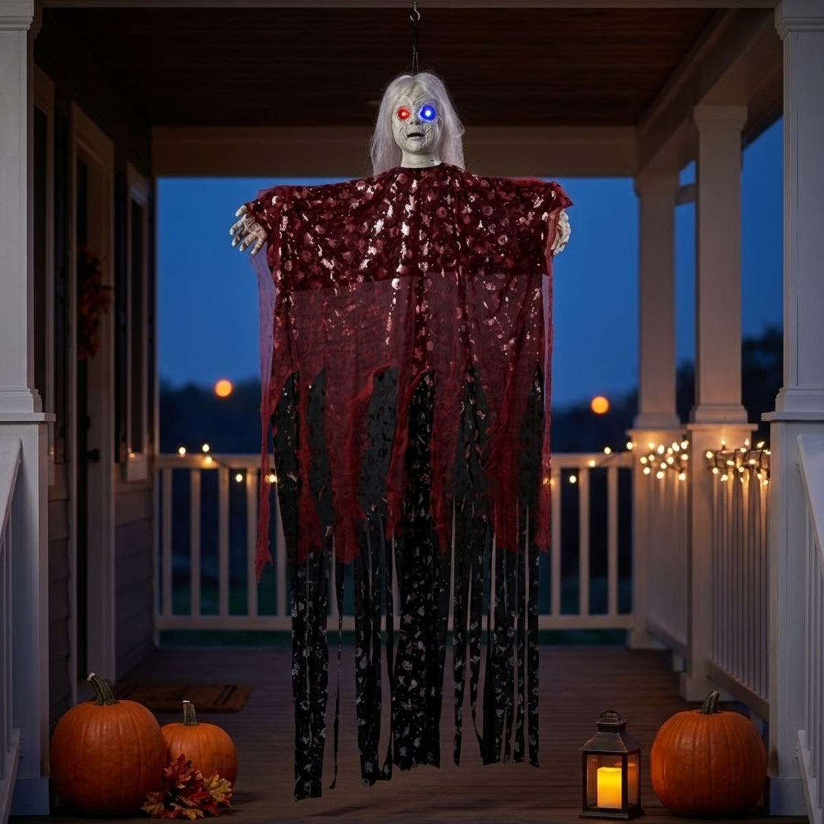 Hanging Light Up Zombie Ghost Halloween
