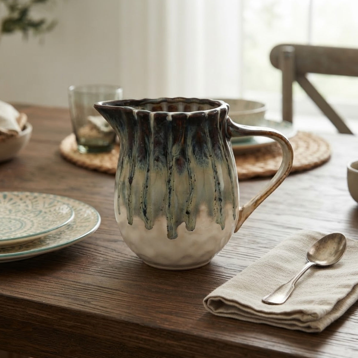 Distinctive Reactive Glaze Display Jug