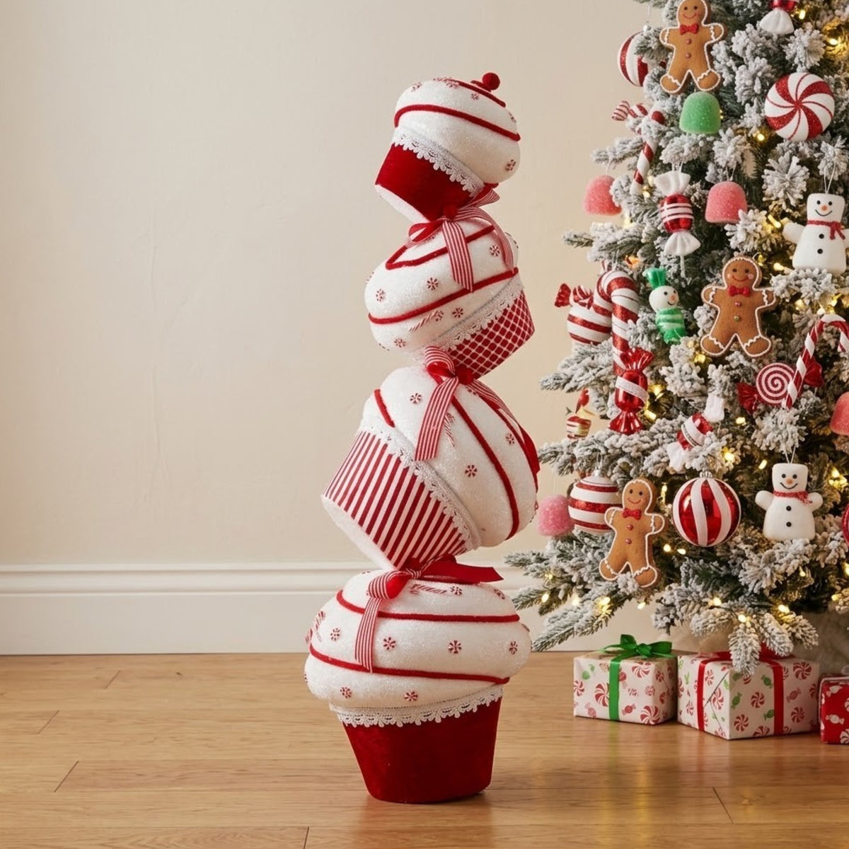 Extra Large Stacked Candy Cake Christmas Decoration